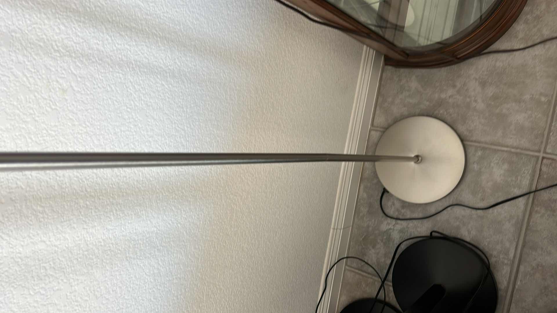 Photo 4 of 6’ CHROME AND WHITE FLOOR LAMP