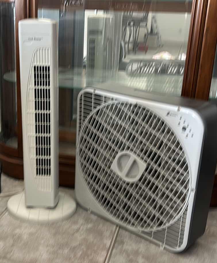 Photo 1 of 2 FANS- 1 TOUCH BOX FAN, COOL BREEZE TOWER FAN