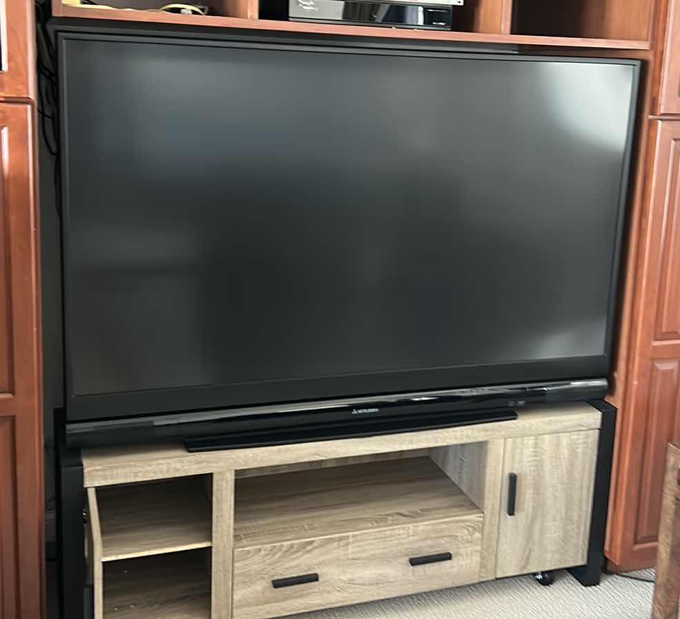 Photo 1 of 65” MITSUBISHI TV (ALL ELSE SOLD SEPARATELY)