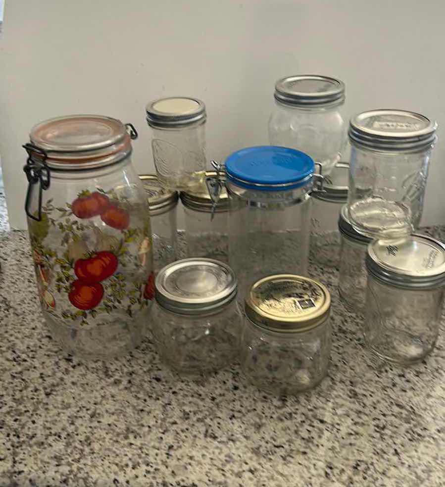 Photo 1 of CANNING JARS AND CANNISTERS