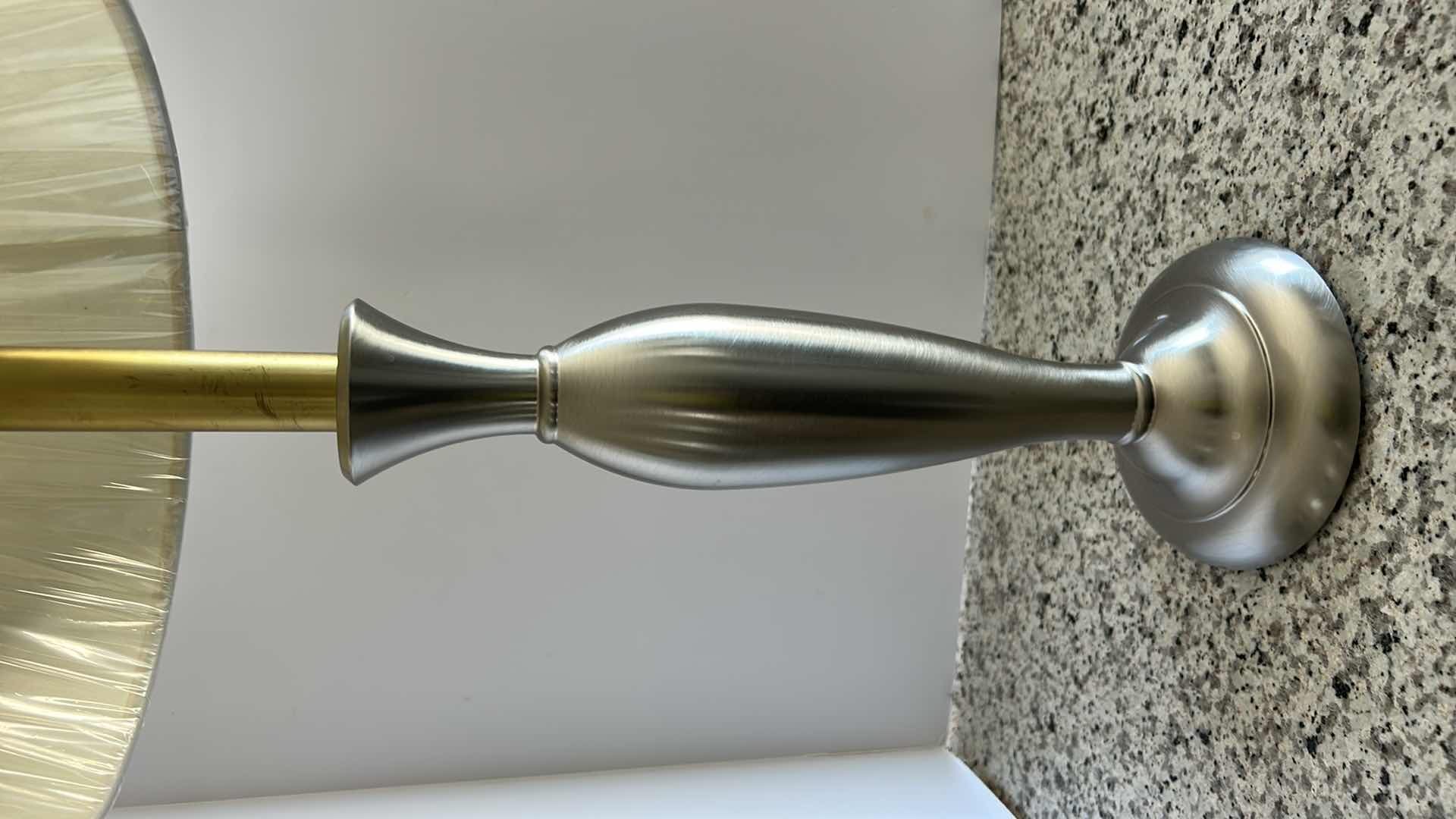 Photo 2 of 31” TABLE LAMP CHROME AND GOLD