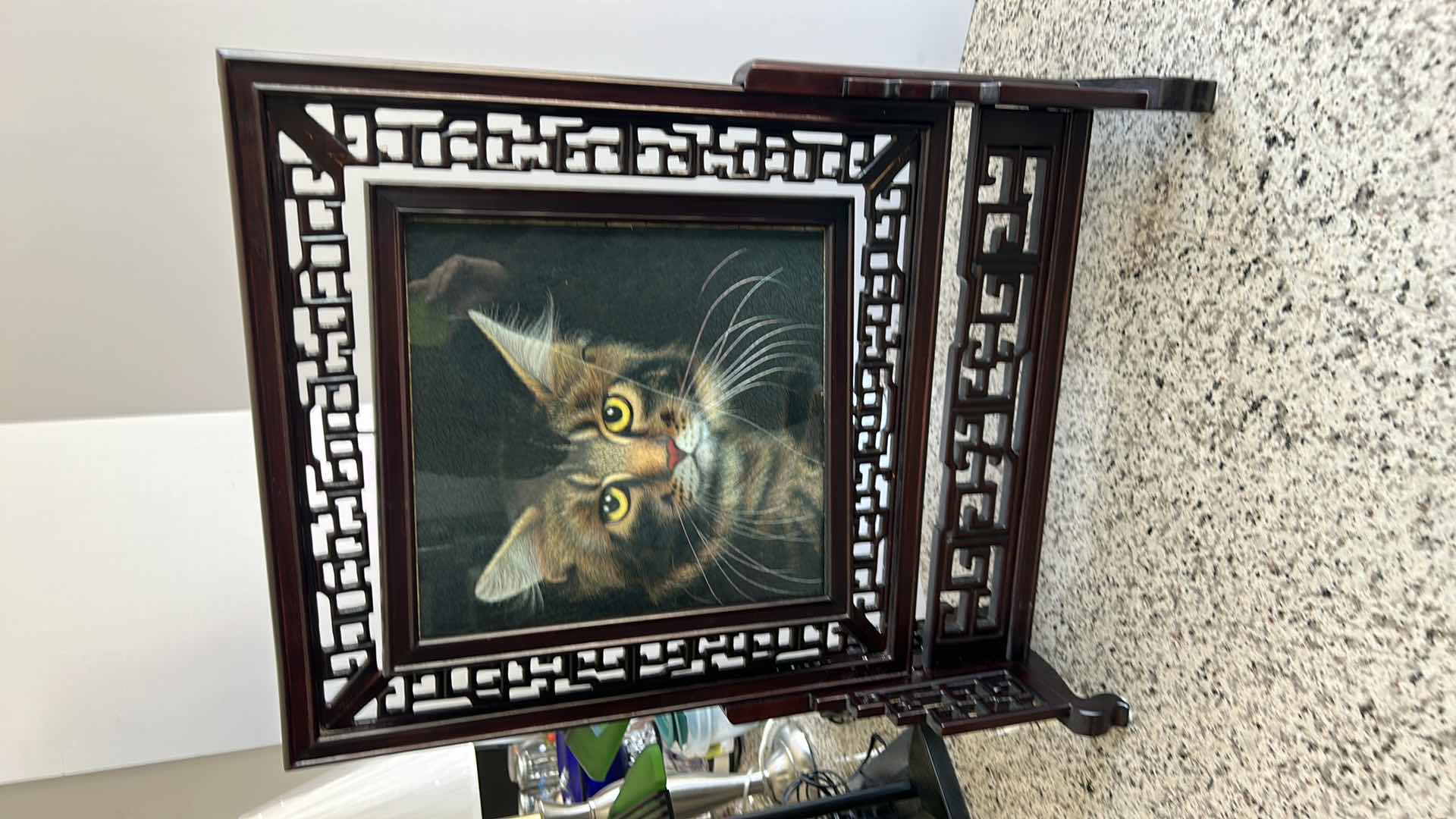 Photo 5 of CHINESE FRAME STAND "PET" ARTWORK 19 1/2” x 8” x 24 1/2”