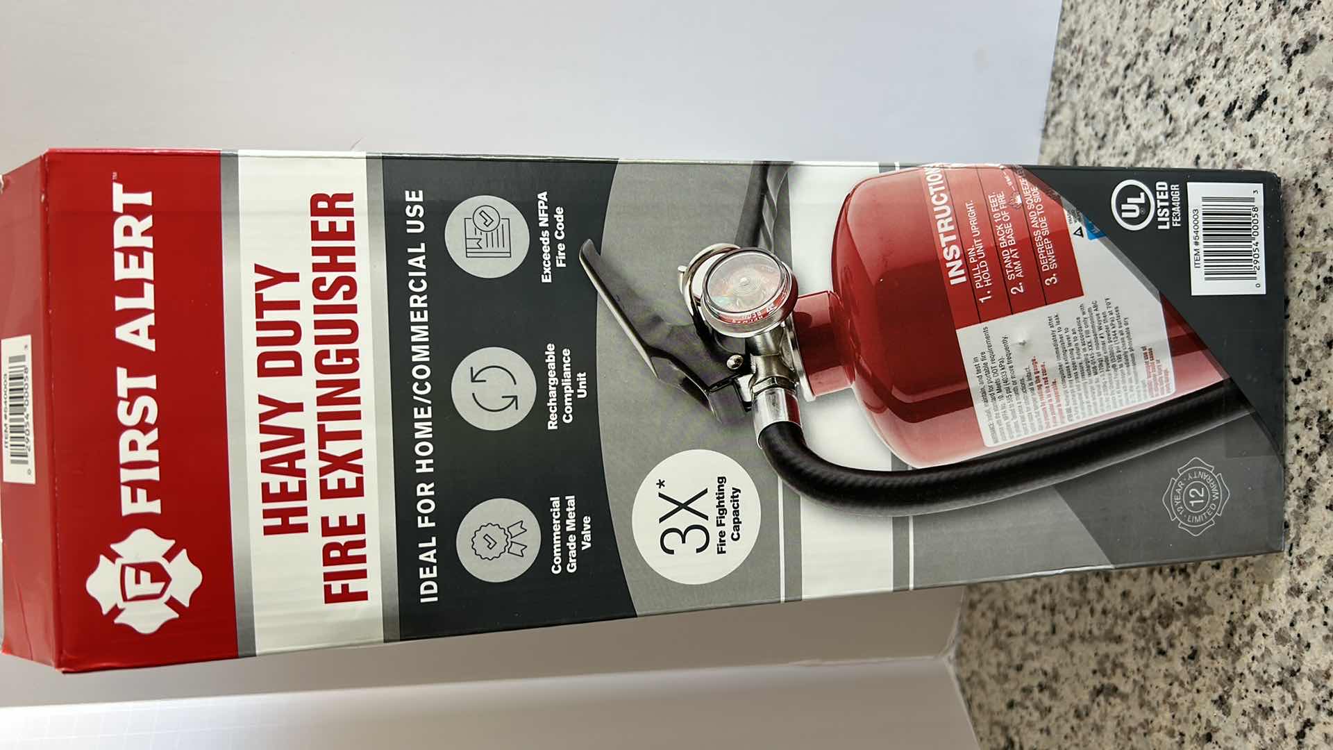 Photo 1 of NEW FIRST ALERT HEAVY DUTY FIRE EXTINGUISHER