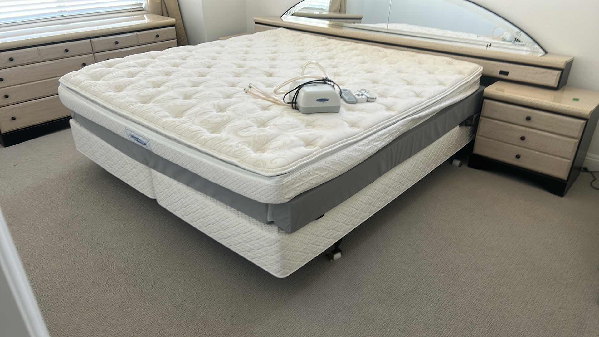 Photo 1 of SLEEP NUMBER EASTERN KING MATTRESS, BOX SPRINGS AND FOAM AIR INFLATED FILLED LAYER ( ALL ELSE SOLD SEPARATELY)
