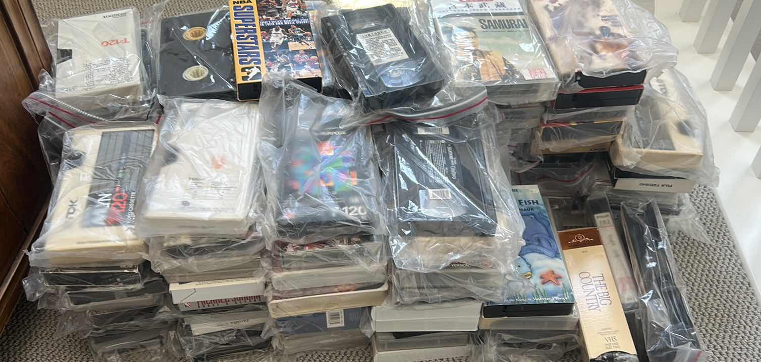 Photo 1 of LARGE ASSORTMENT OF VHS TAPES