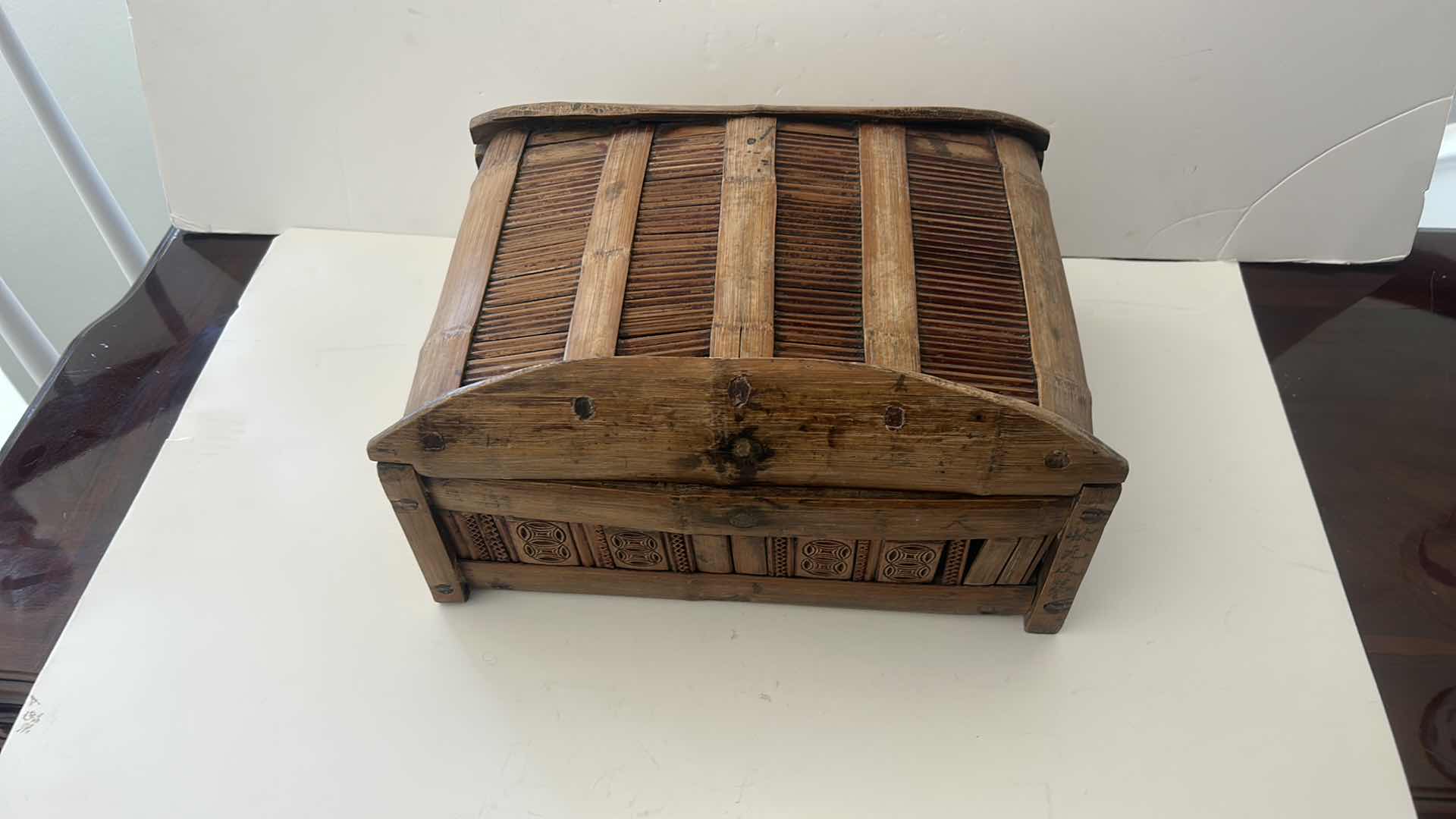 Photo 2 of ANTIQUE CHINESE STORAGE BOX 14” x 12” x 8 1/2”