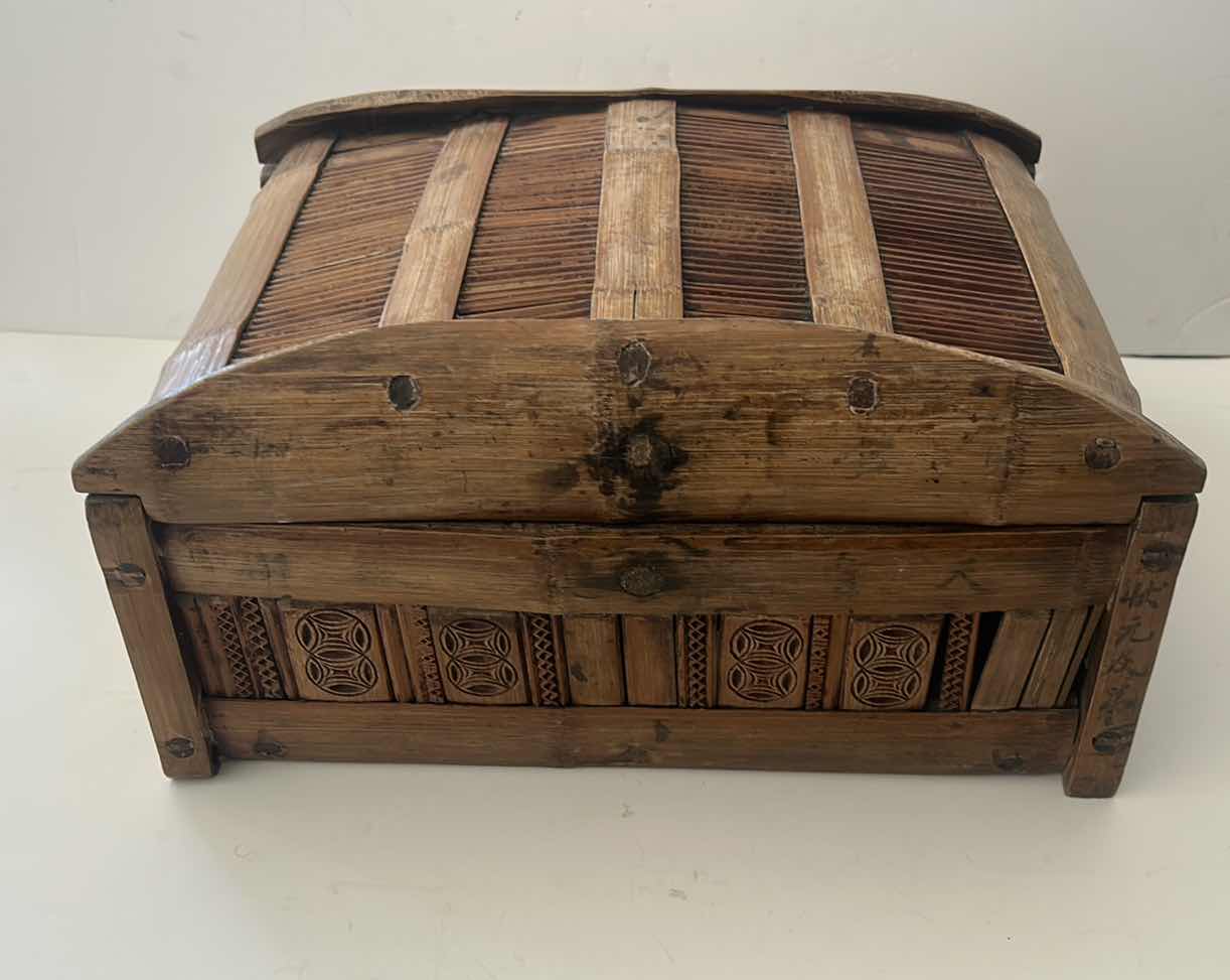 Photo 1 of ANTIQUE CHINESE STORAGE BOX 14” x 12” x 8 1/2”