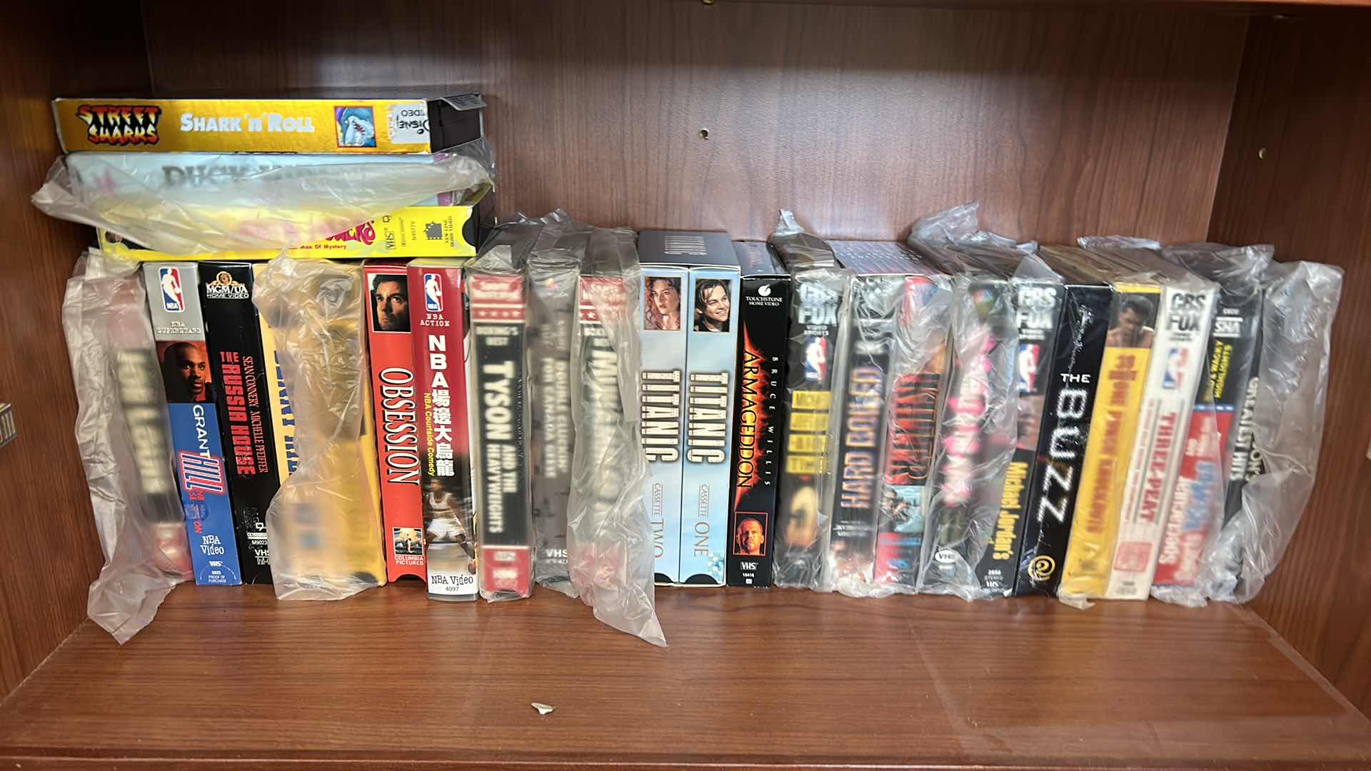 Photo 1 of CONTENTS ON SHELF / VHS