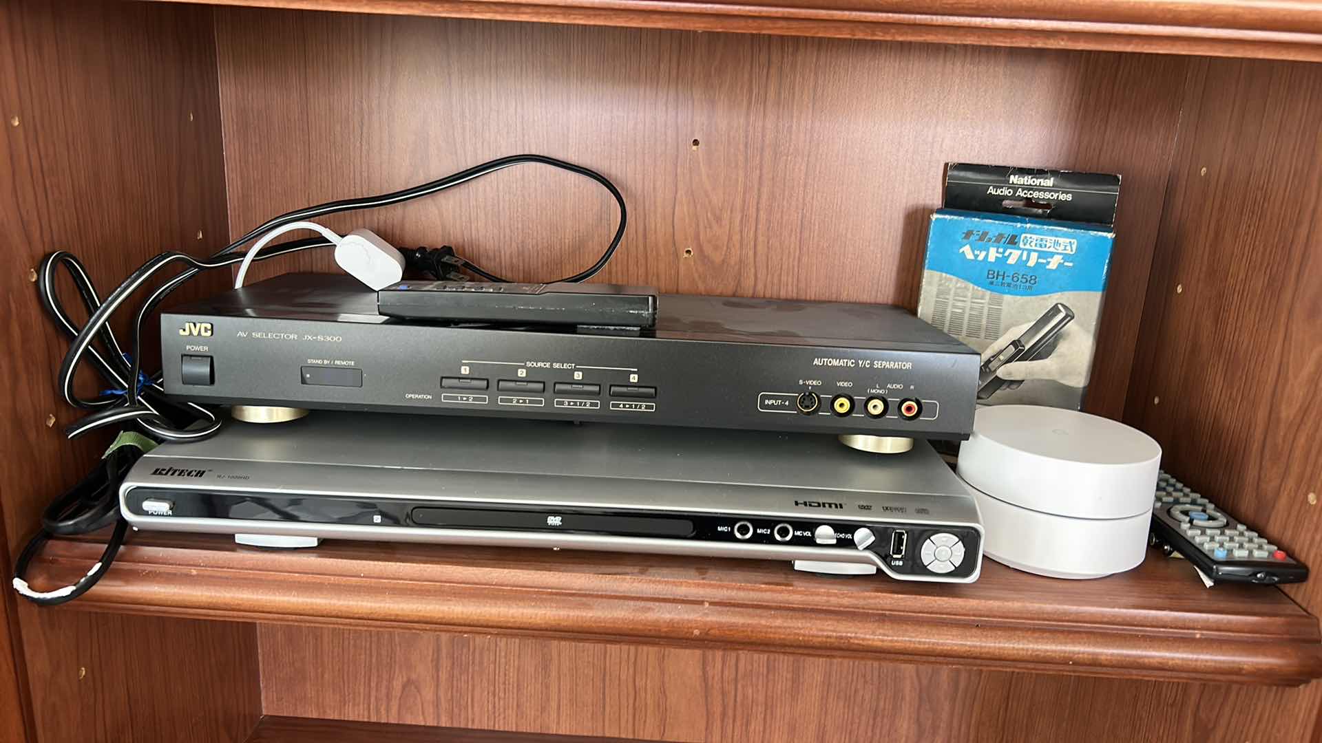 Photo 1 of DVD PLAYER WITH REMOTE/ GOOGLE ALEXA AND JVC AV SELECTOR