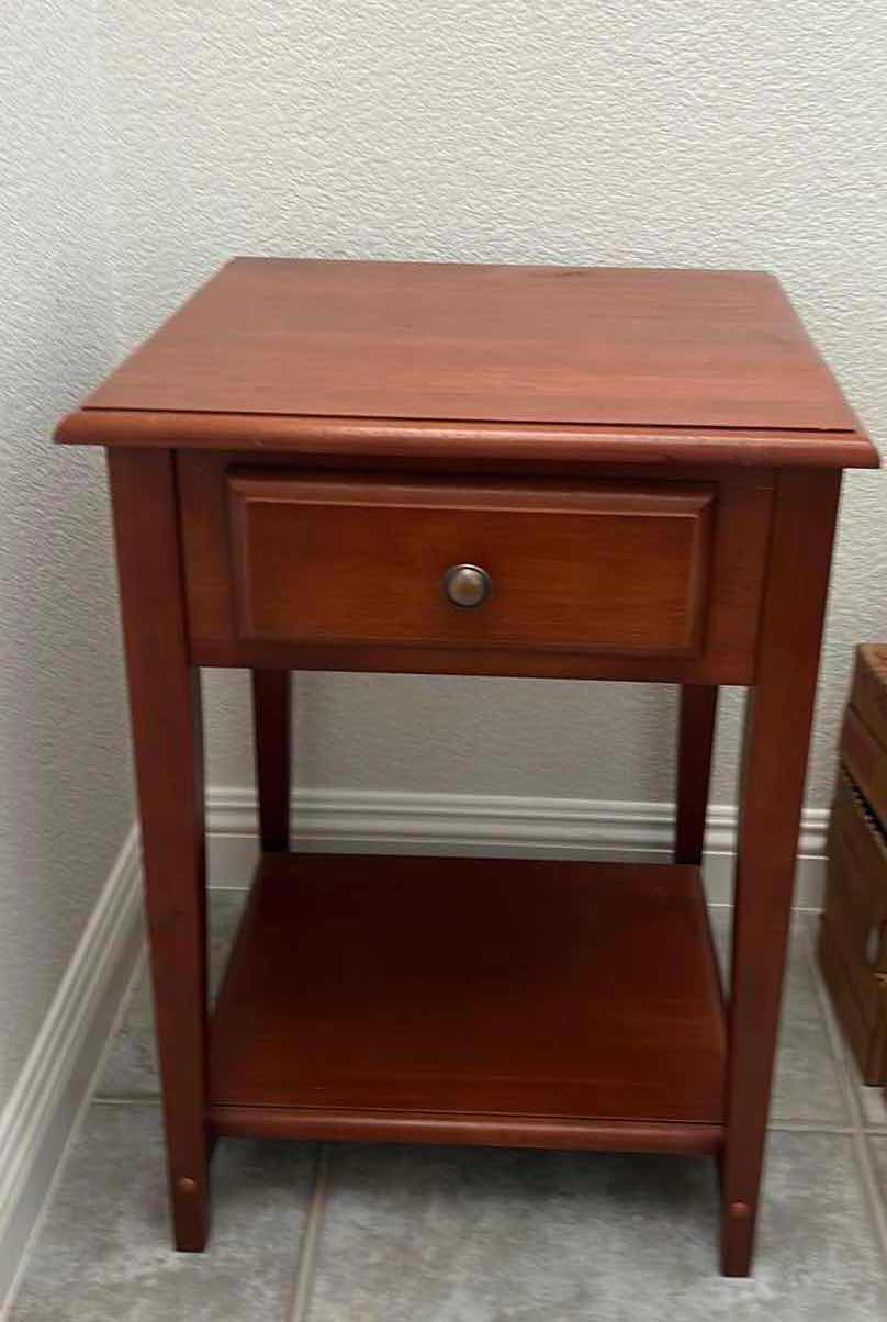 Photo 1 of ROSEWOOD SIDE TABLE 19 1/2” x 27 1/2”