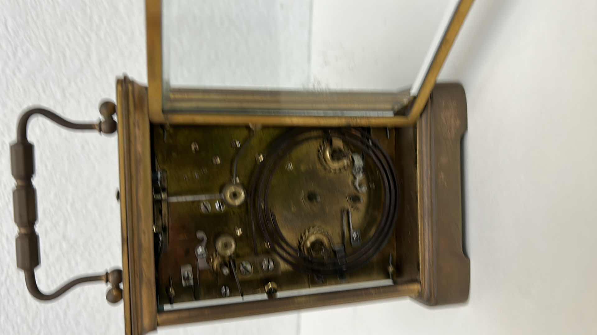 Photo 6 of ANTIQUE BRASS CHIMING CLOCK H5”