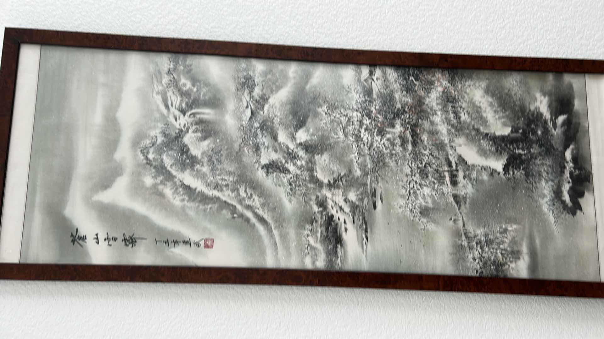 Photo 2 of 4 PANELS ASIAN ARTWORK FRAMED 17 1/2” x 46”