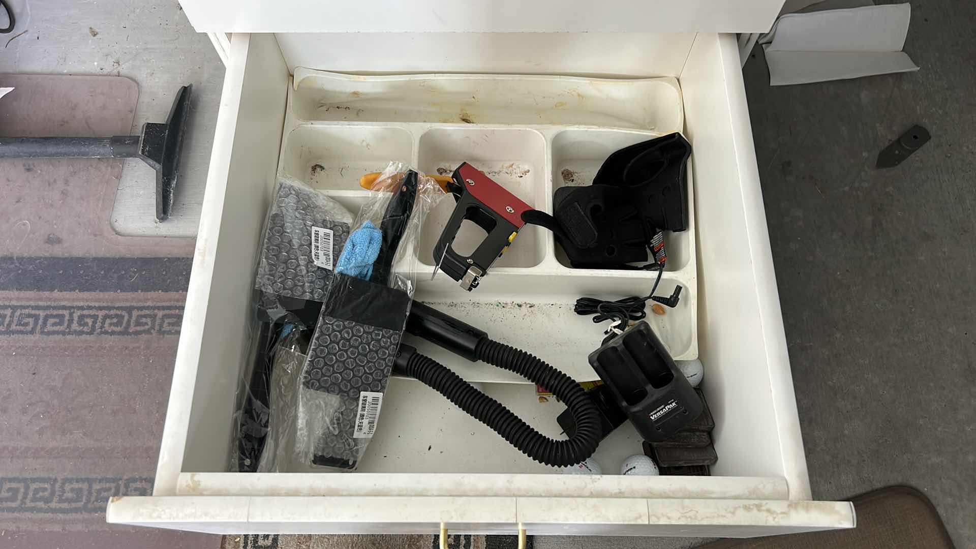 Photo 9 of 3 PULL OUT DRAWERS IN GARAGE- MOSTLY BOTTLING SUPPLIES