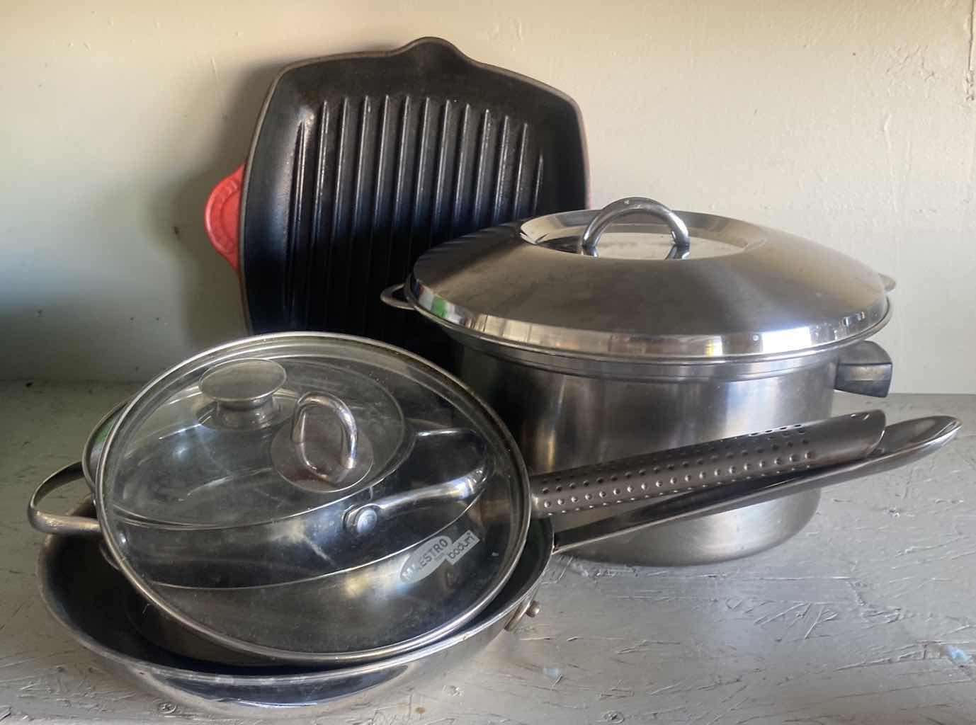 Photo 1 of SHELF IN GARAGE - POTS & PANS