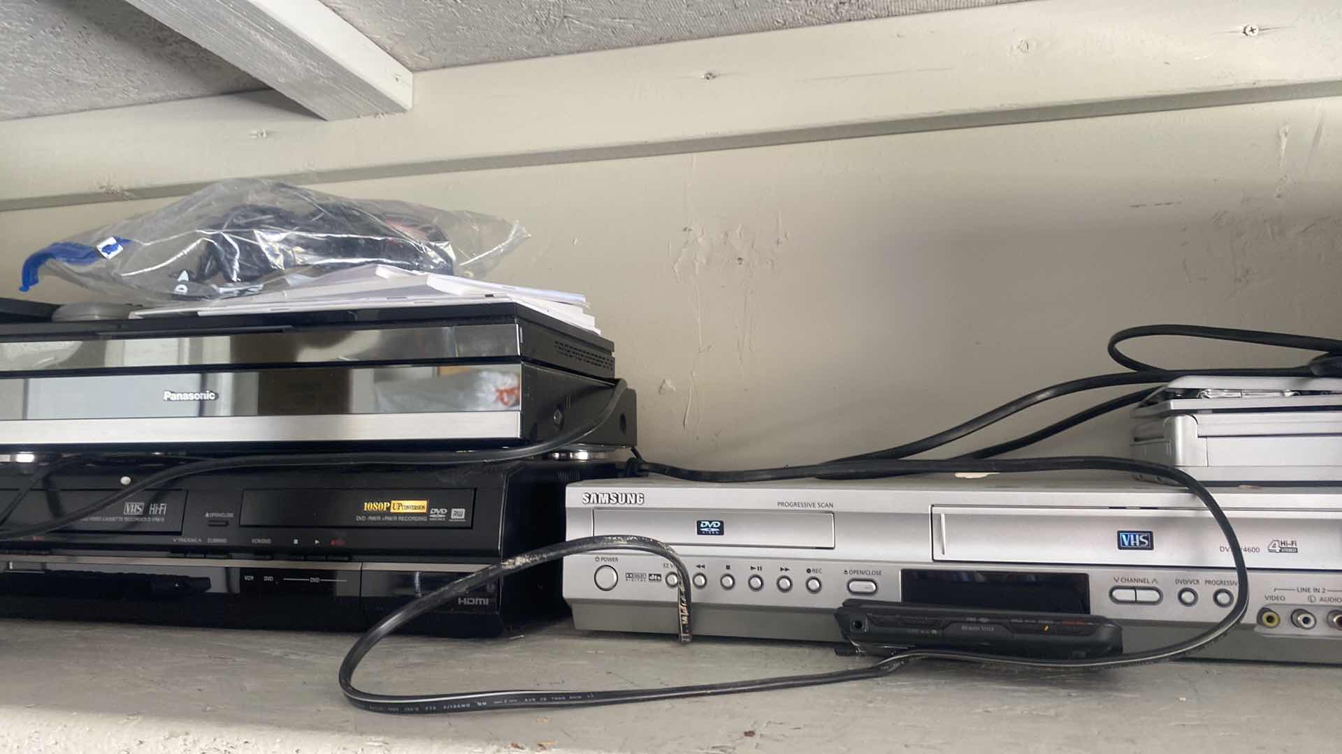 Photo 2 of GARAGE SHELF - ELECTRONICS ITEMS - UNKNOWN CONDITION