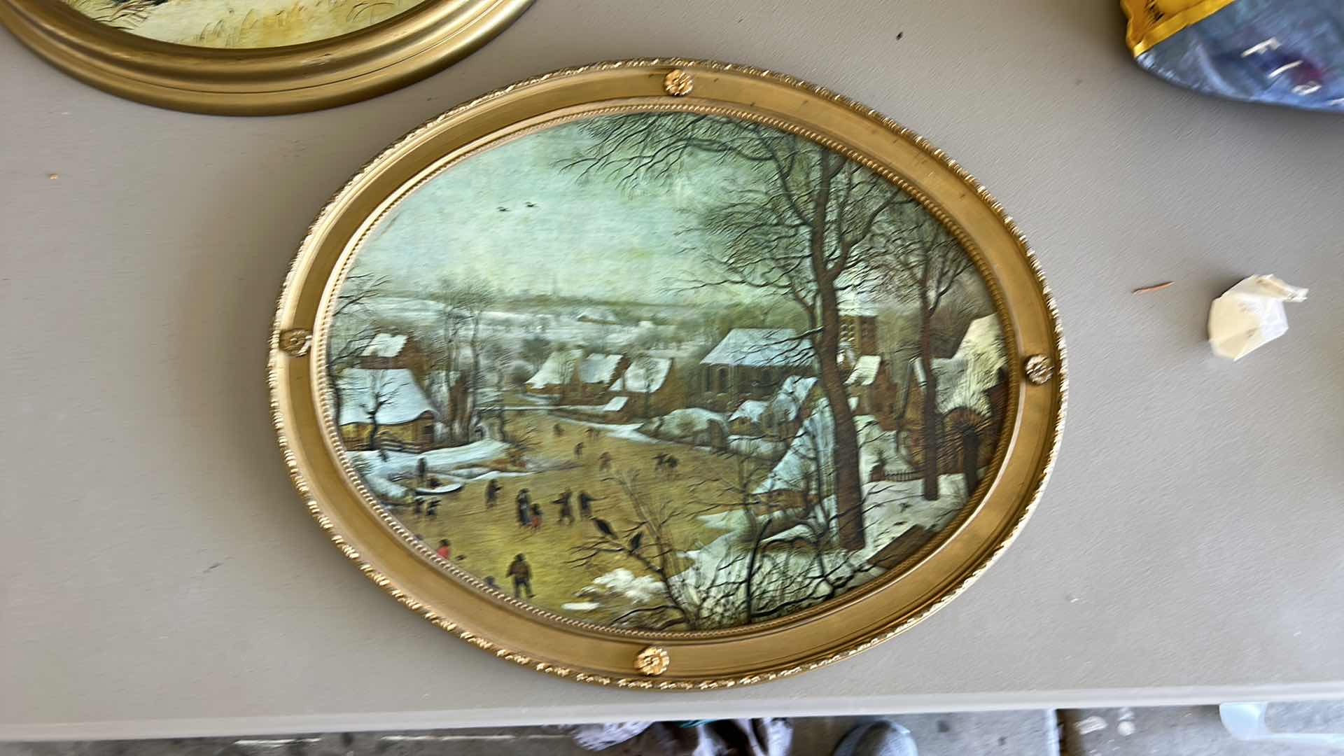 Photo 3 of 2- VINTAGE GOLD FRAMED “IDYLLIC SCENES” ARTWORK ( LARGEST 20 1/2“ x 16 1/2“)