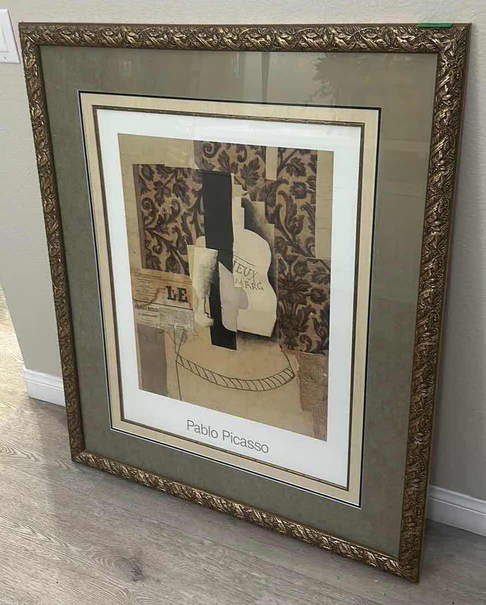 Photo 2 of ORNATE FRAMED “PABLO PICASSO” PRINT ARTWORK 39 1/2” x 47 1/2”