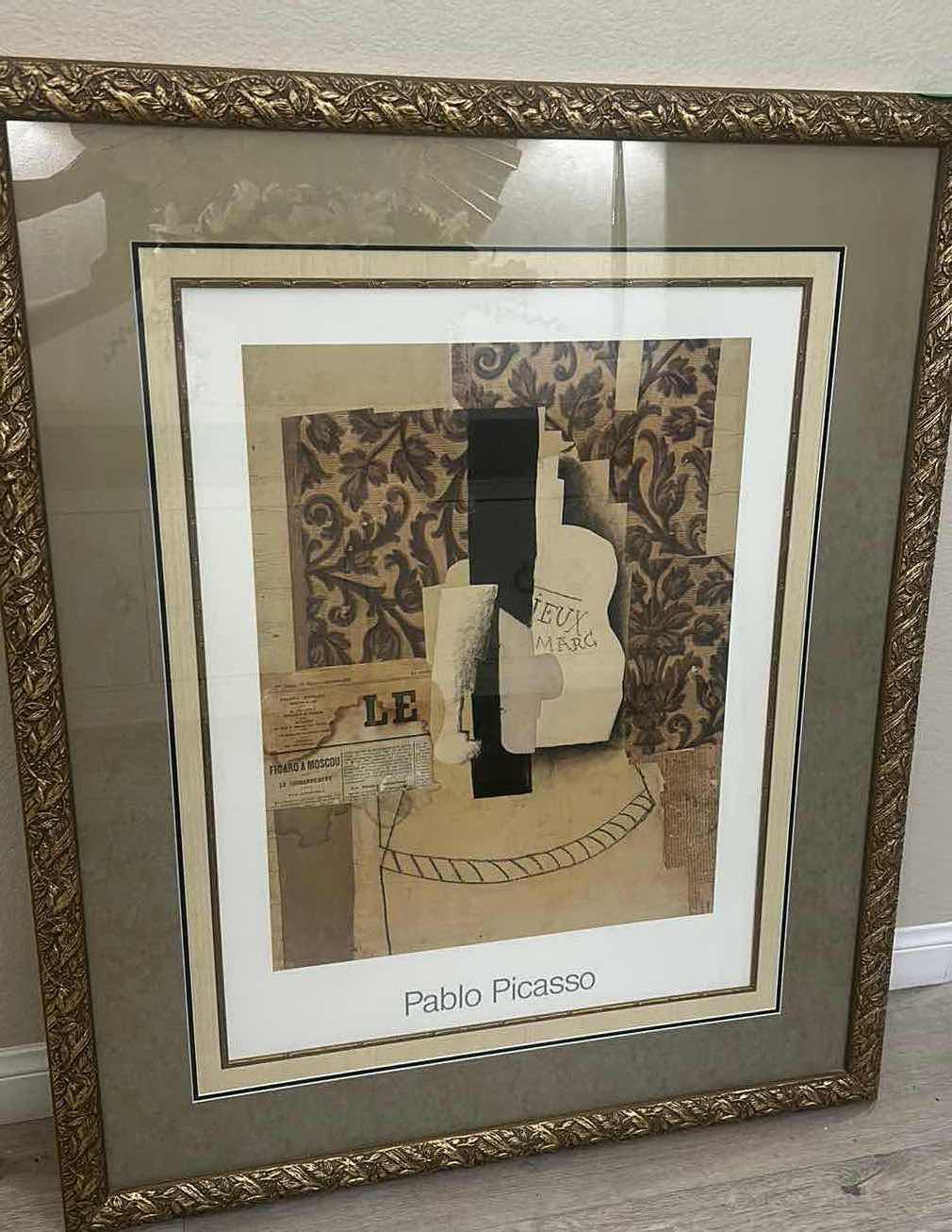 Photo 7 of ORNATE FRAMED “PABLO PICASSO” PRINT ARTWORK 39 1/2” x 47 1/2”