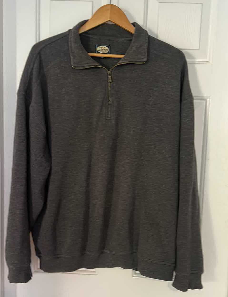 Photo 1 of MENS CLOTHING- TOMMY BAHAMAS 100% COTTON PULLOVER SWEATSHIRT WITH 1/4 ZIP SIZE XL