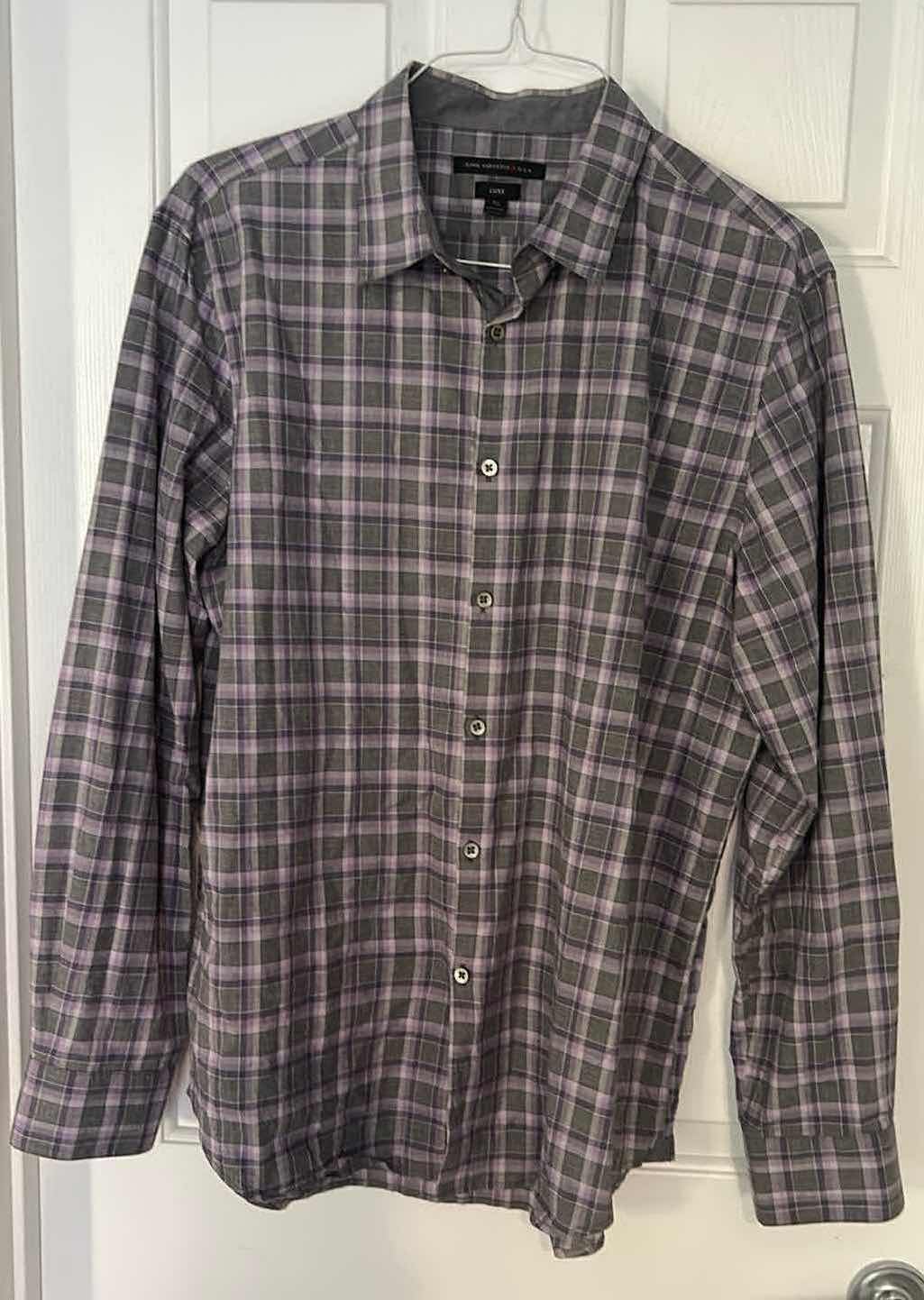 Photo 1 of MENS CLOTHING- JOHN VARVATOS WASHABLE SILK COLLARED BUTTON DOWN SHIRT SIZE XL