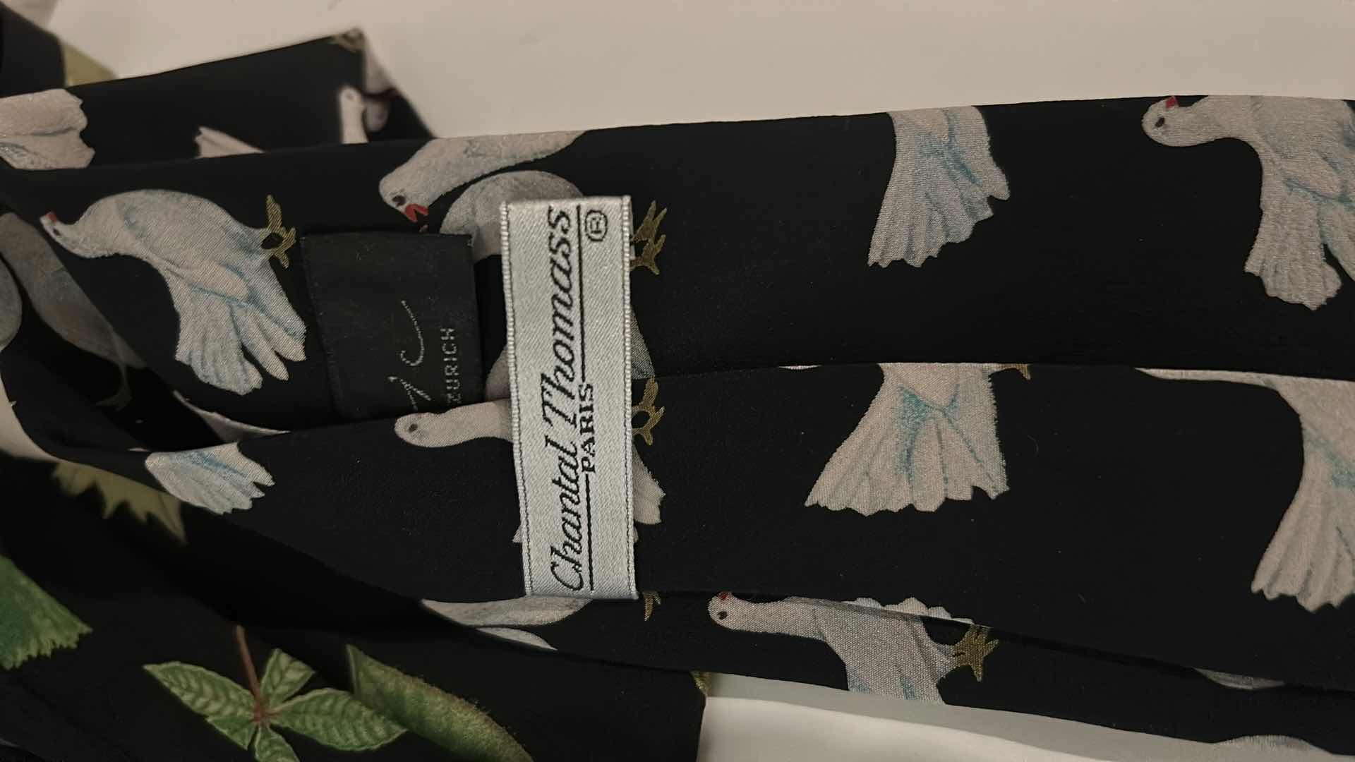 Photo 5 of 2 MENS DESIGNER SILK TIES - PARIS