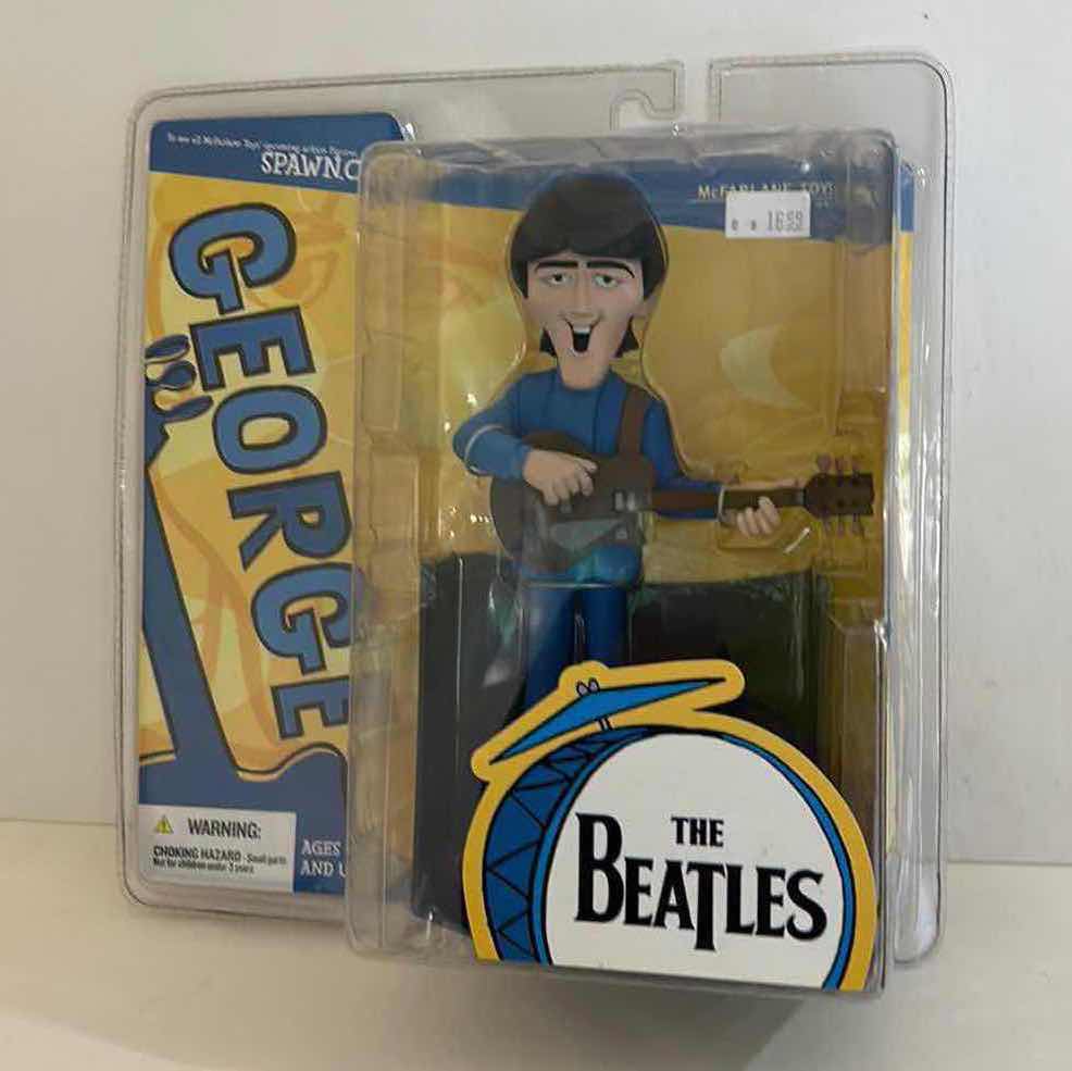 Photo 1 of VINTAGE MC FARLANES TOYS COLLECTIBLE THE BEATLES “GEORGE” NEW IN ORIGINAL BOX