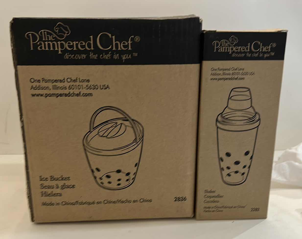 Photo 1 of NEW PAMPERED CHEF ICE BUCKET SND COCKTAIL SHAKER