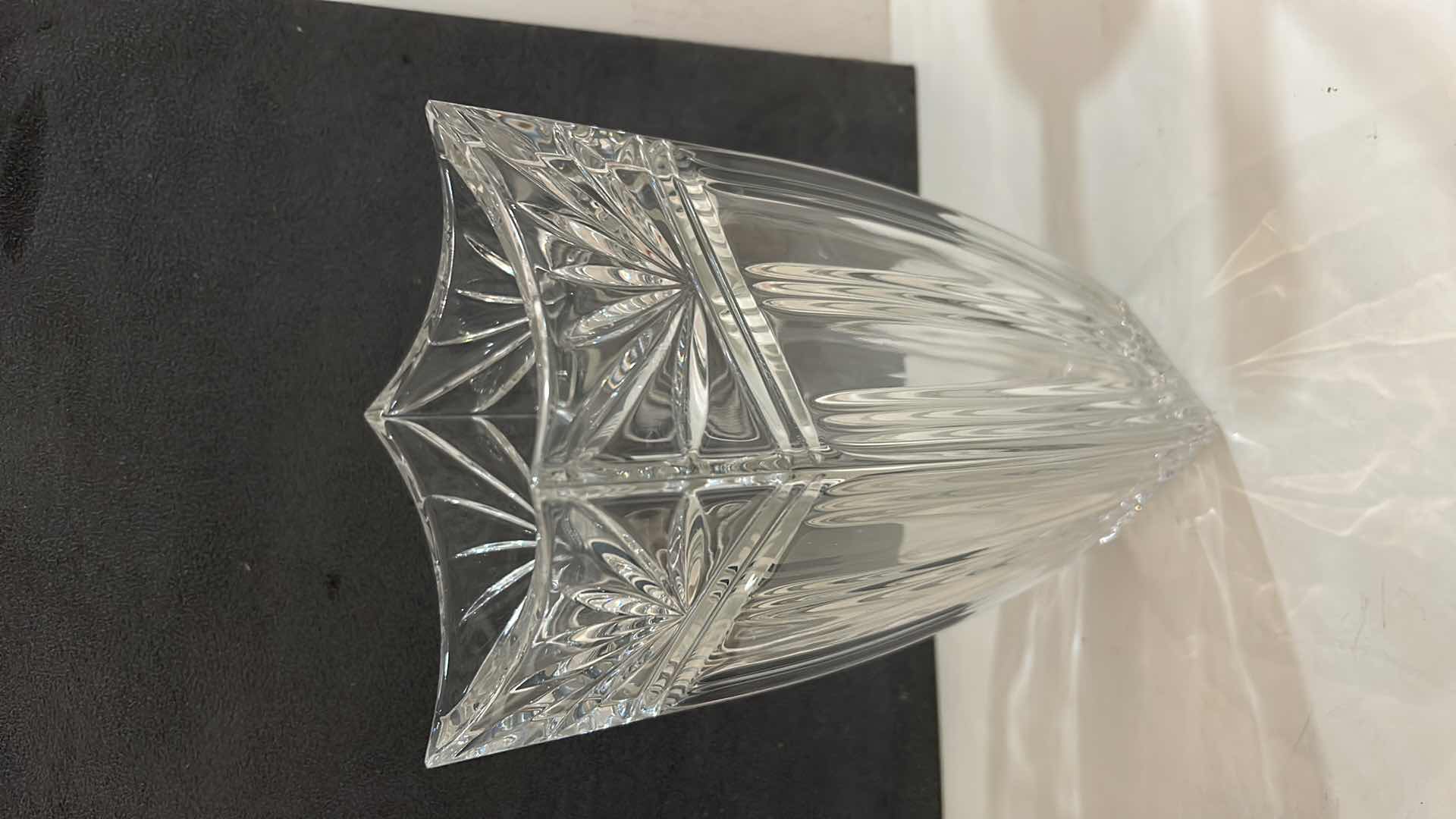 Photo 3 of MARQUIS WATERFORD “ODYSSEY” 10” CRYSTAL VASE MADE IN GERMANY