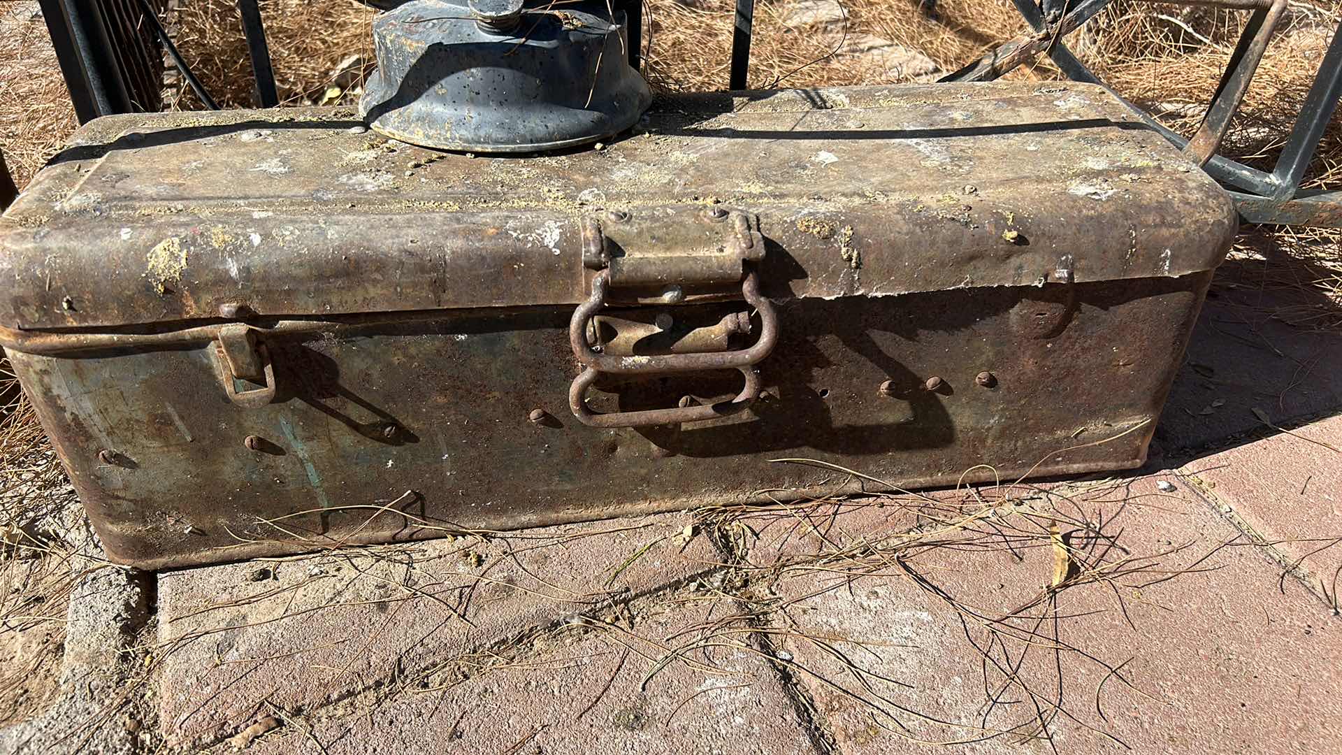 Photo 4 of ANTIQUE TOOL BOX AND LANTERN