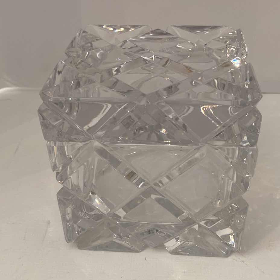 Photo 1 of MIKASA CRYSTAL BOX WITH LID 4” x 4” x 4”