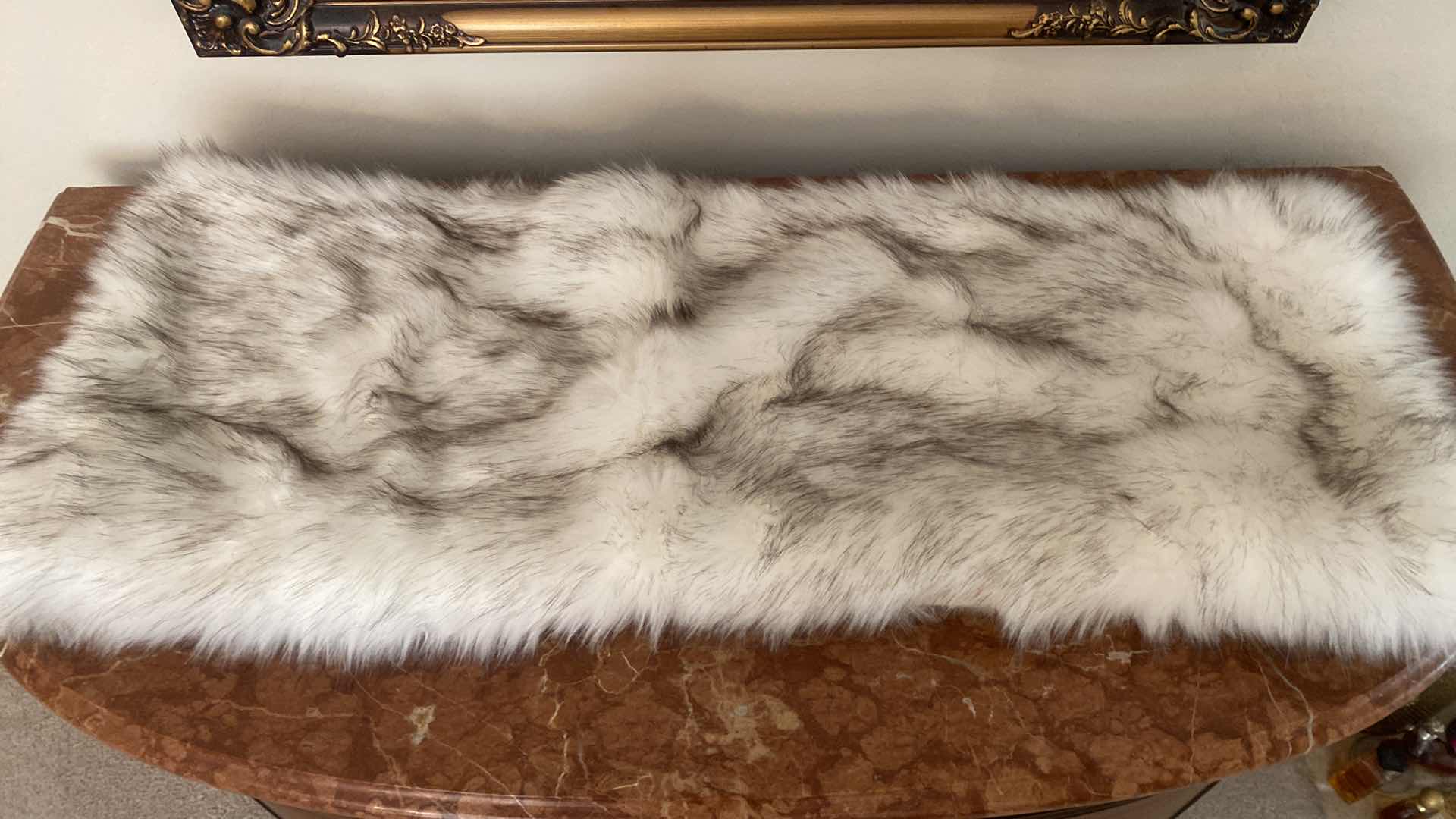 Photo 1 of FAUX SILVER FOX RUNNER 70” x 14”