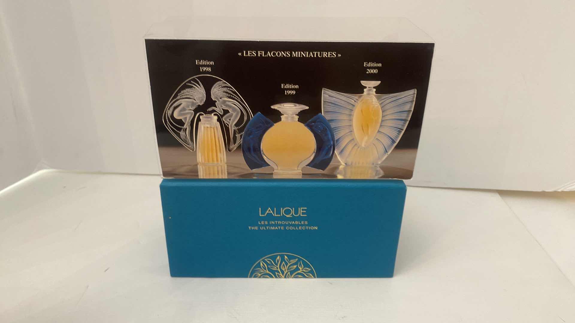 Photo 2 of LALIQUE MINIATURE PARFUM ULTIMATE COLLECTION 1998,1999,2000 3PCS/SET NEW IN BOX