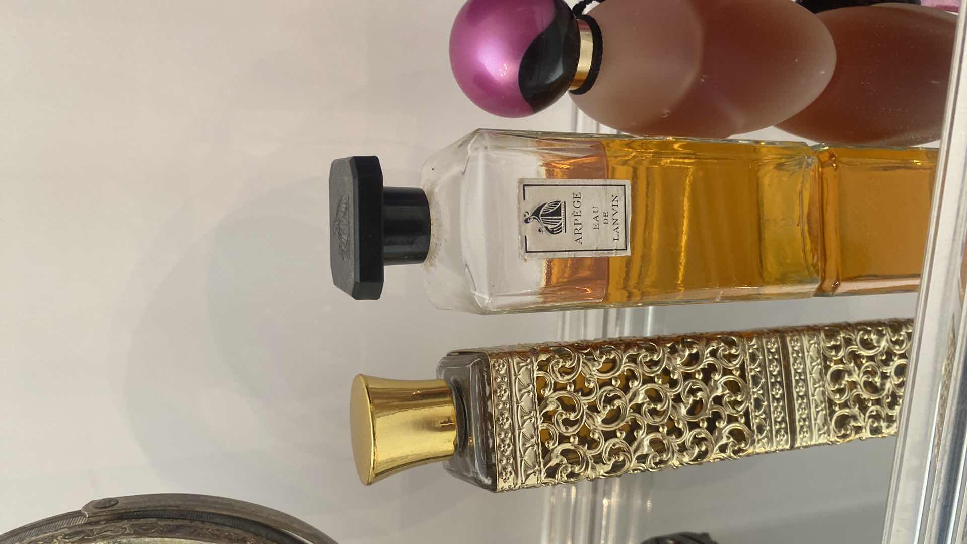 Photo 4 of GOLD VANITY ITEMS AND ASSORTED PERFUME