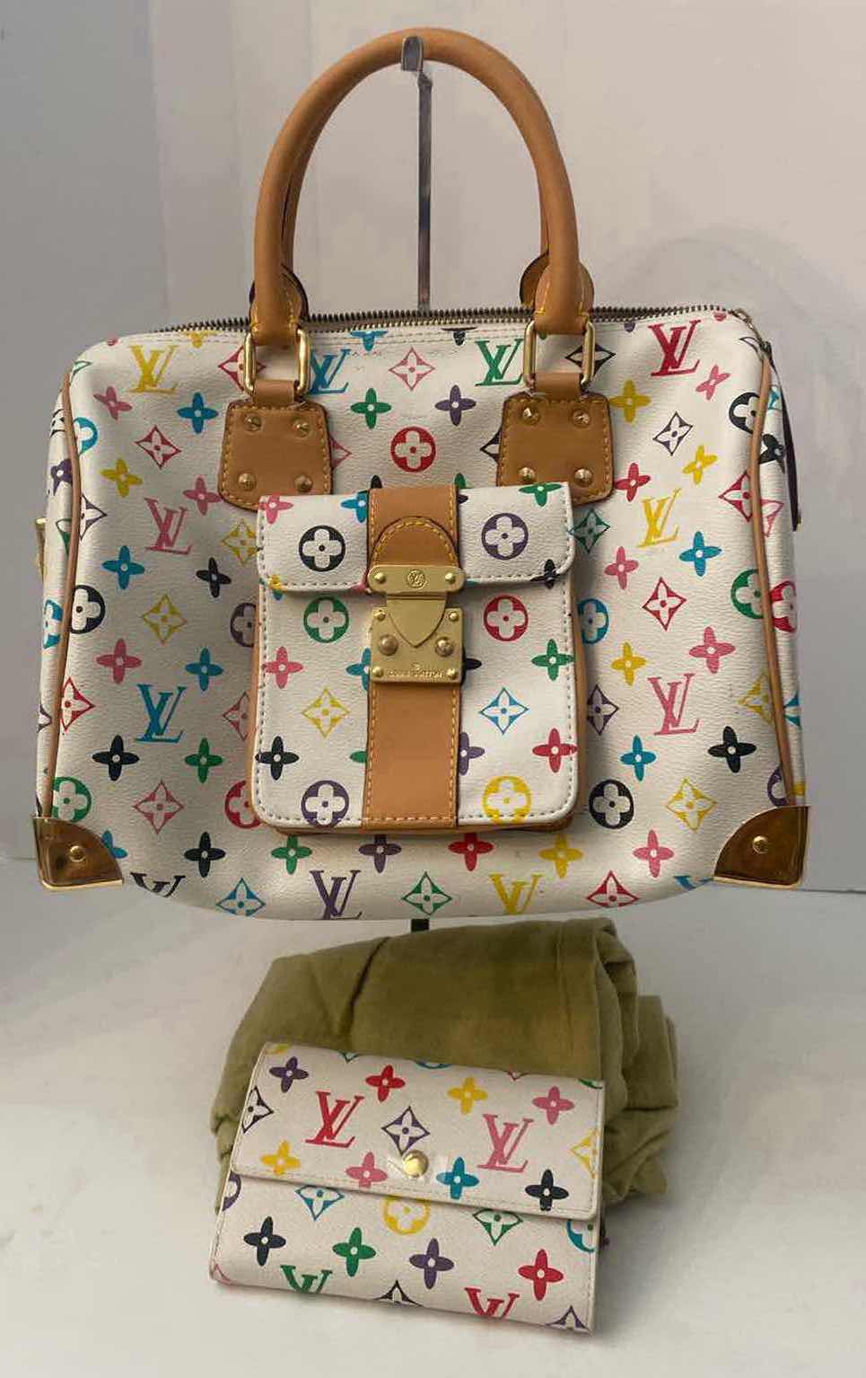 Photo 1 of REPLICA LOUIS VUITTON SPEEDY 12” x 9” excluding handles & WALLET