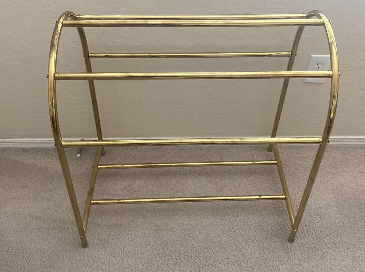 Photo 1 of BRASS COMFORTER HOLDER 30” x 18” H 30”