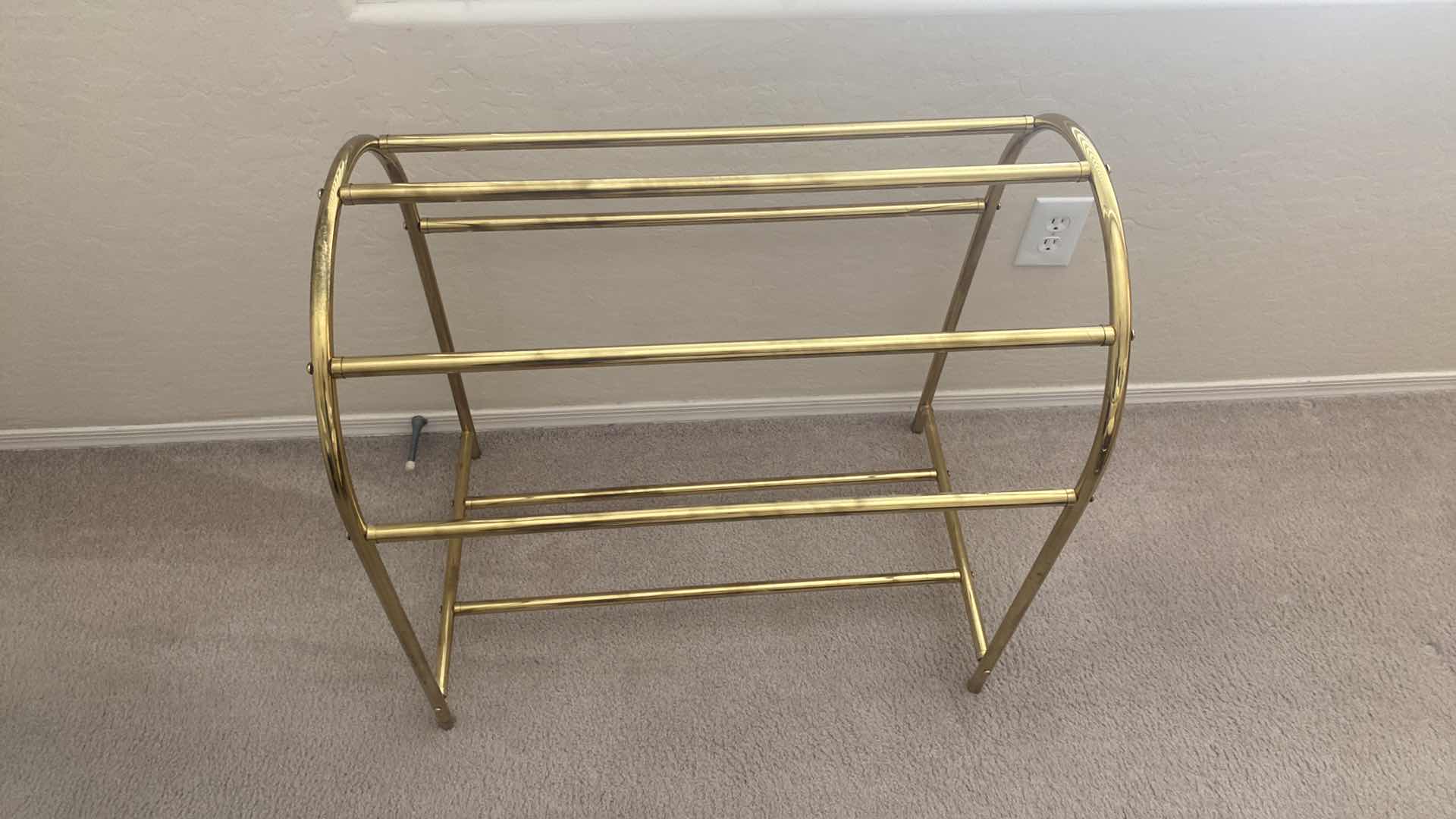 Photo 2 of BRASS COMFORTER HOLDER 30” x 18” H 30”