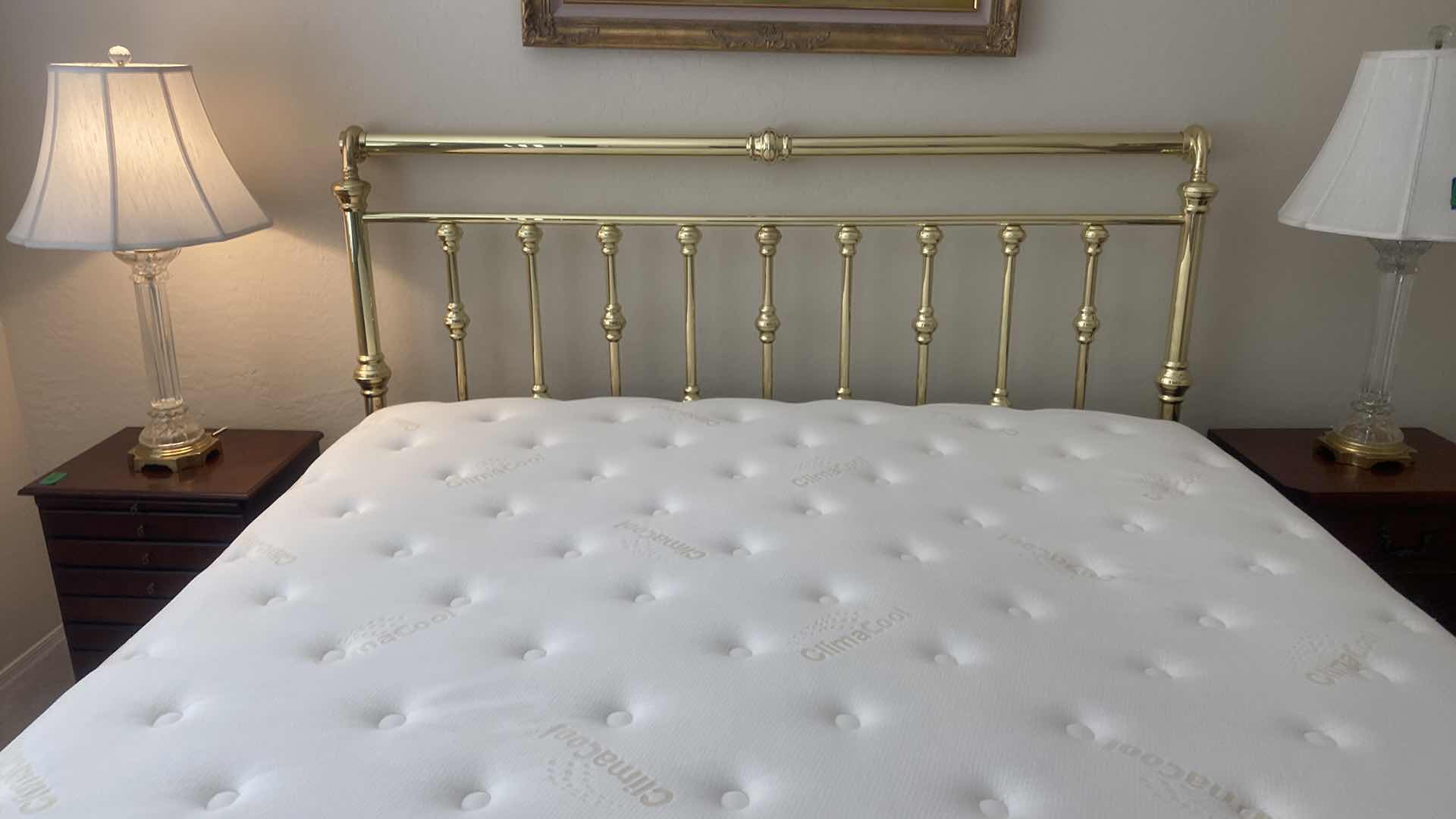 Photo 6 of KING SIZE BRASS HEADBOARD, INCLUDES STANDARD BEDFRAME HEADBOARD MEASURES 80” x 54” (mattress sold separately)