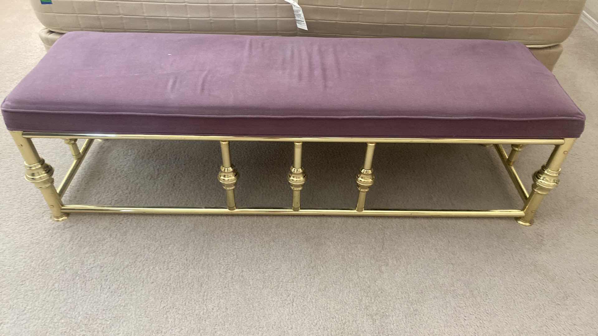 Photo 2 of BRASS BENCH 60“ x 18 “ H 17“