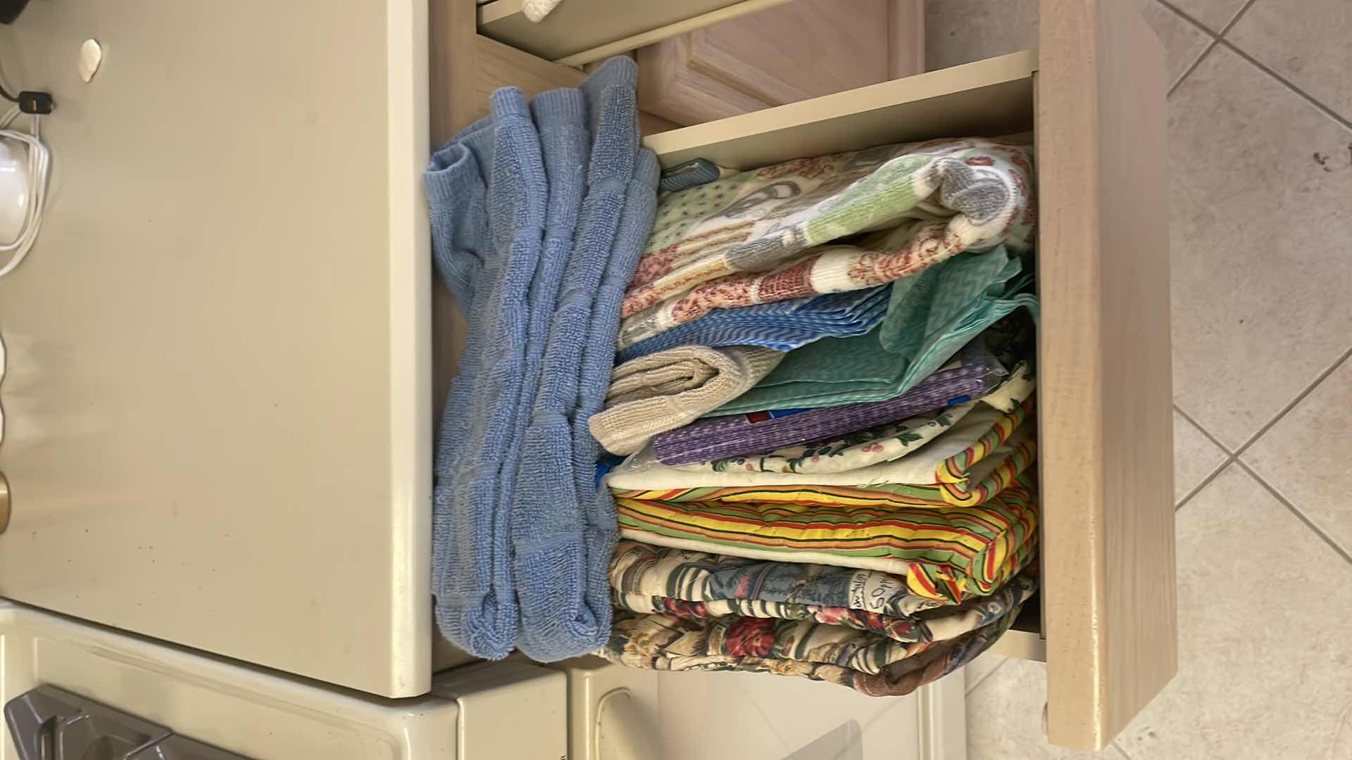 Photo 2 of DRAWERS OF KITCHEN TOWELS