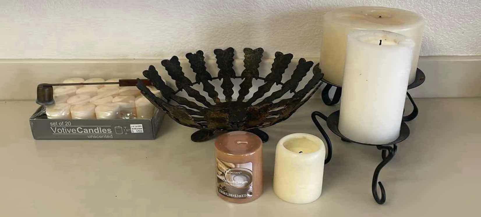 Photo 1 of CANDLE STANDS CAST IRON CANDLES AND VOTIVES