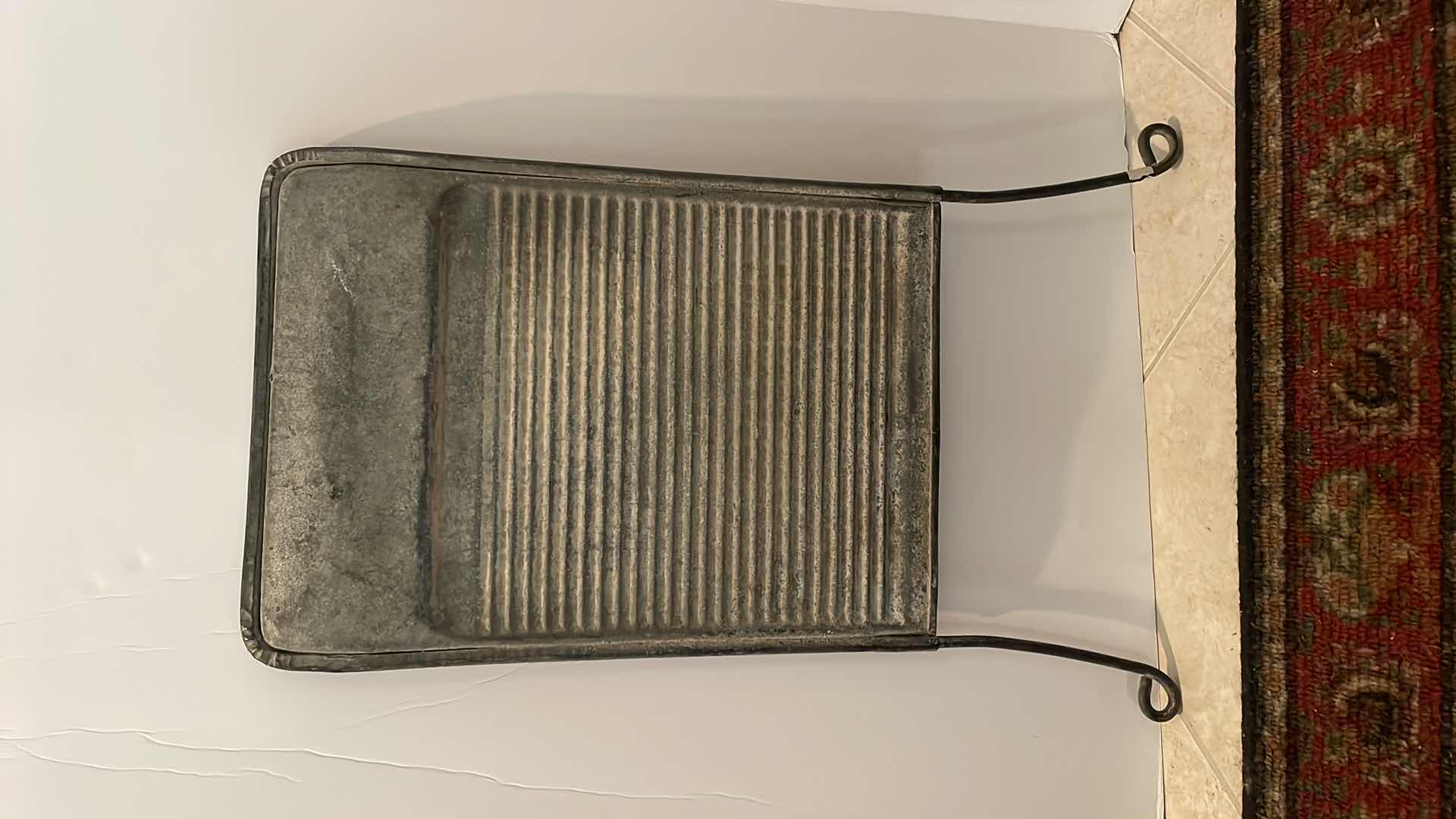 Photo 2 of ANTIQUE METAL WASHBOARD 24”x13”