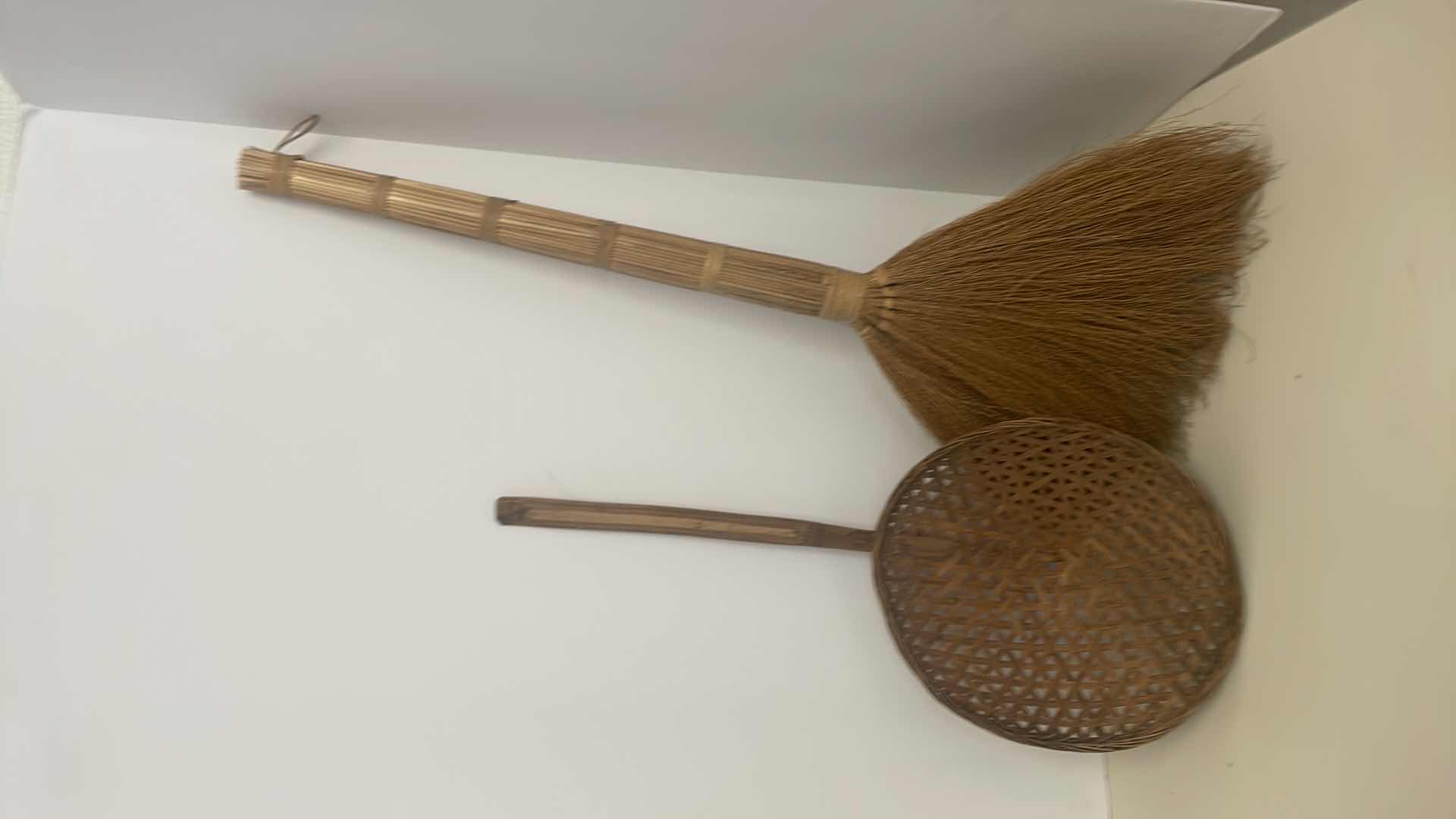 Photo 3 of ANTIQUE BROOM AND BASKET 24”