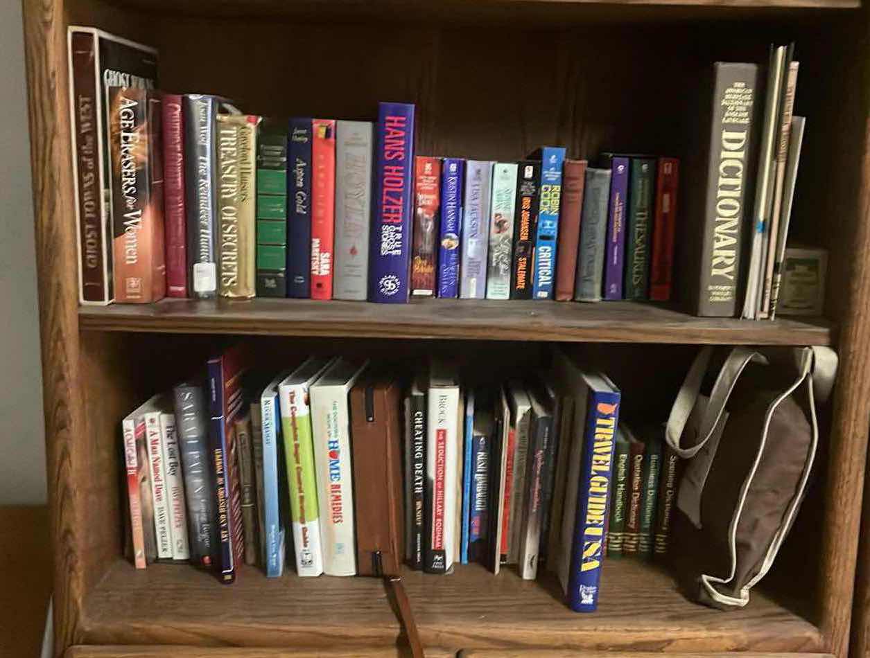 Photo 1 of ASSORTED SHELVES OF BOOKS