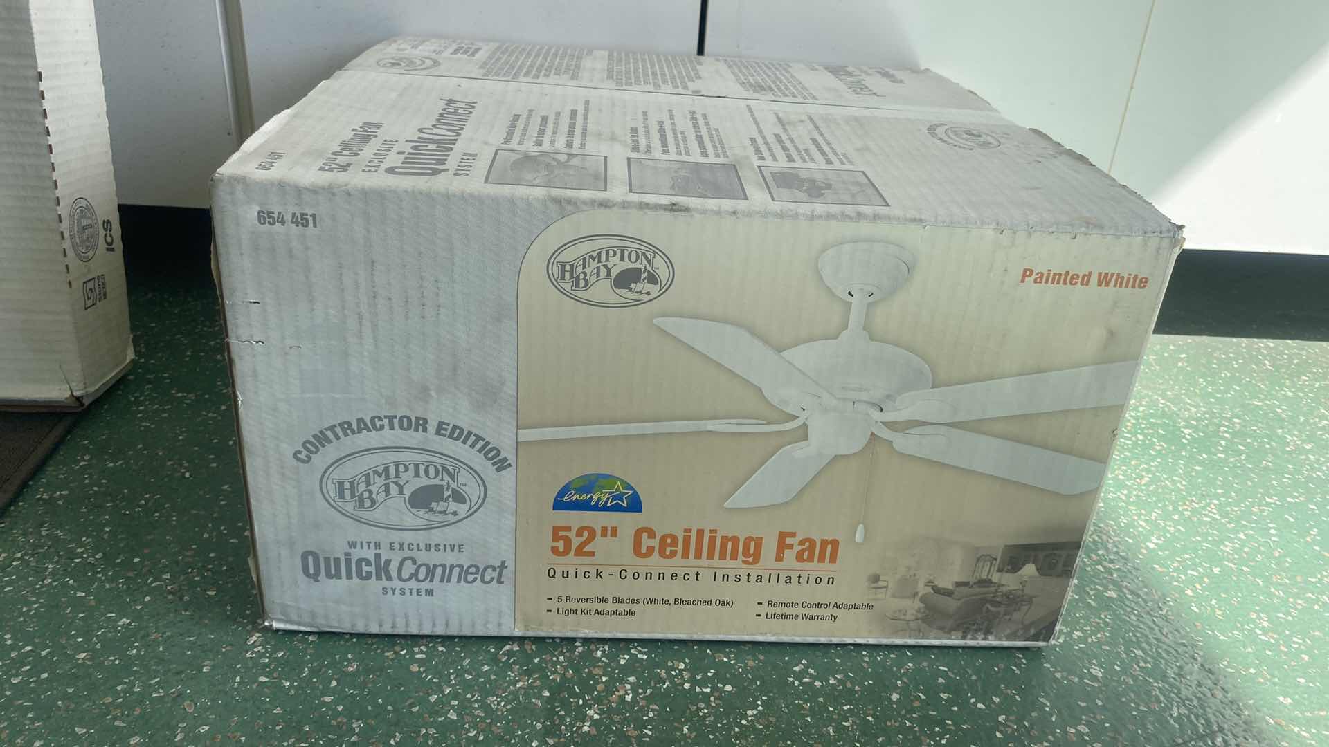 Photo 1 of HAMPTON BAY 52” QUICK CONNECT CEILING FAN