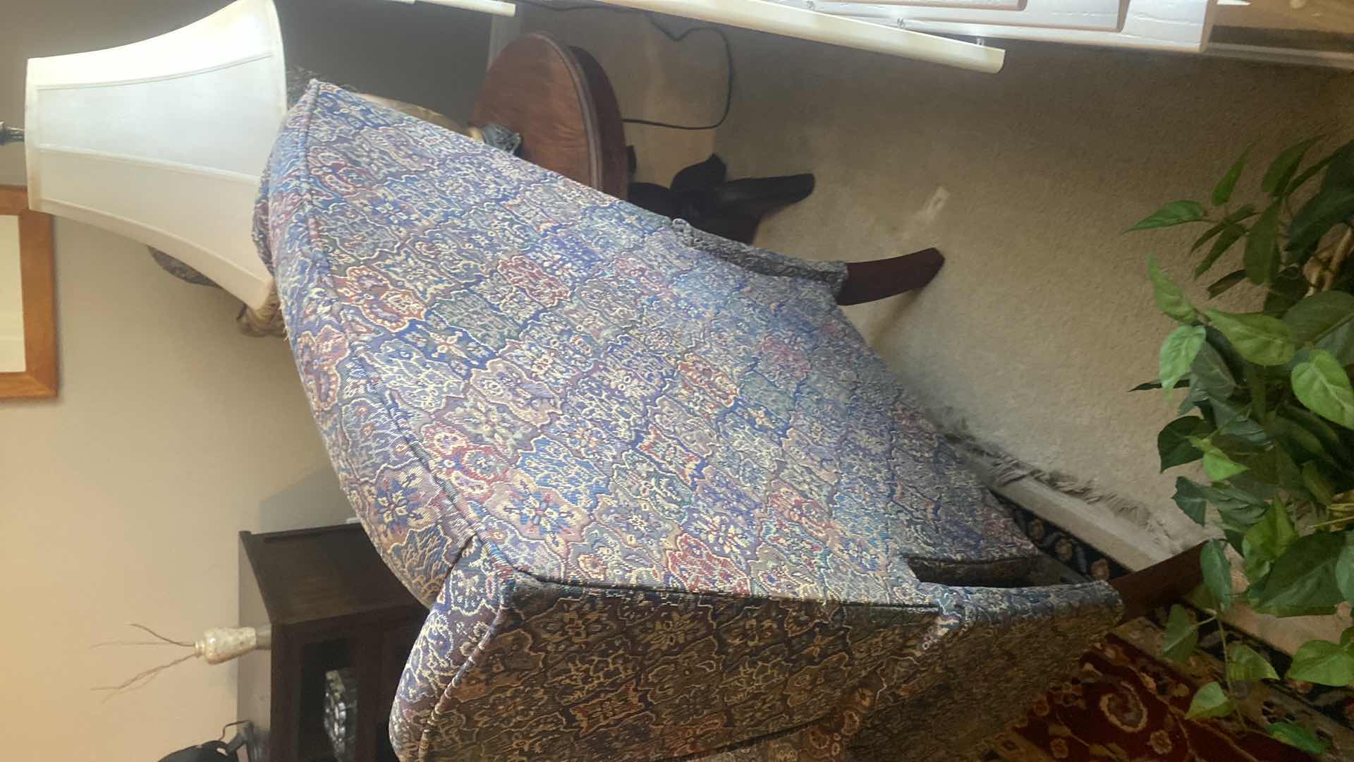 Photo 1 of RECLINING UPHOLSTERED WING CHAIR 31“ x 33“ H 39”