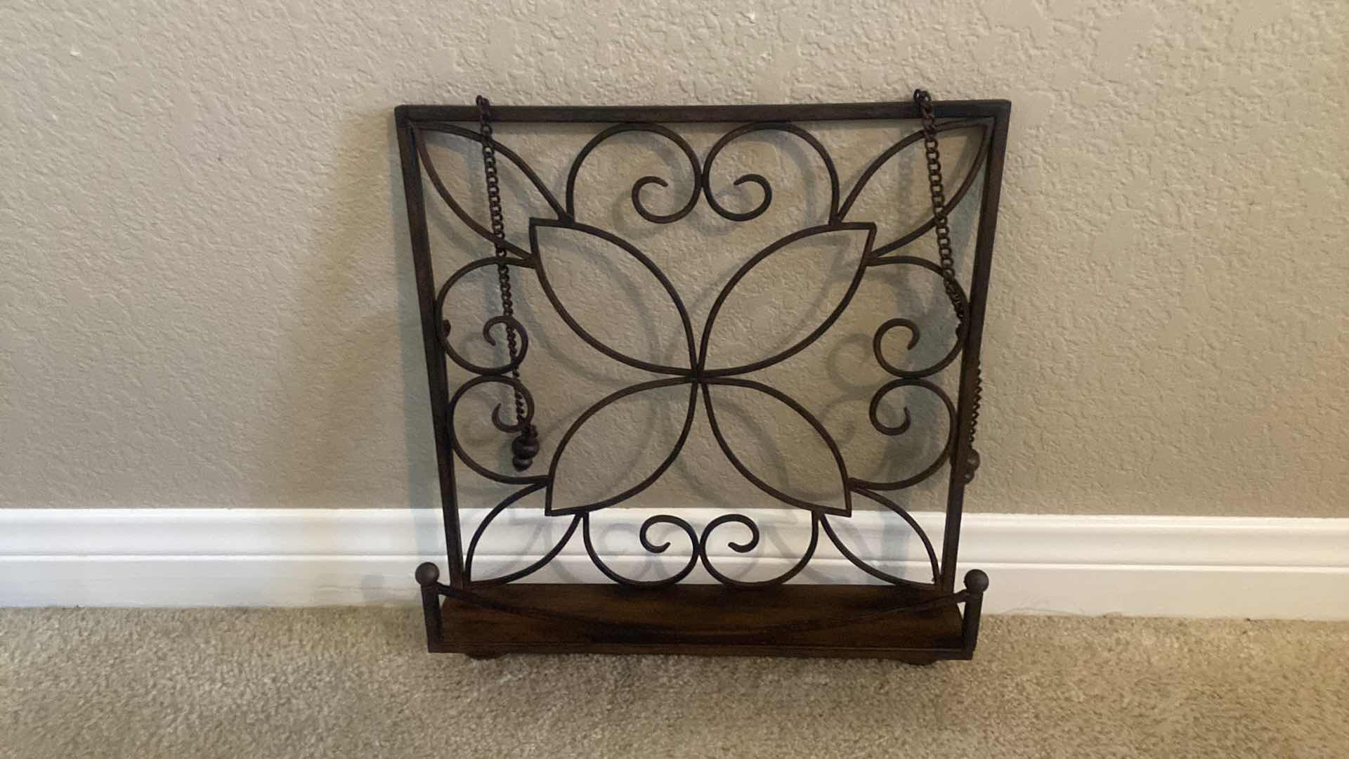 Photo 1 of IRON WALL PLAQUE 13” x 15 & 3 HALLOWEEN VOTIVE HOLDERS