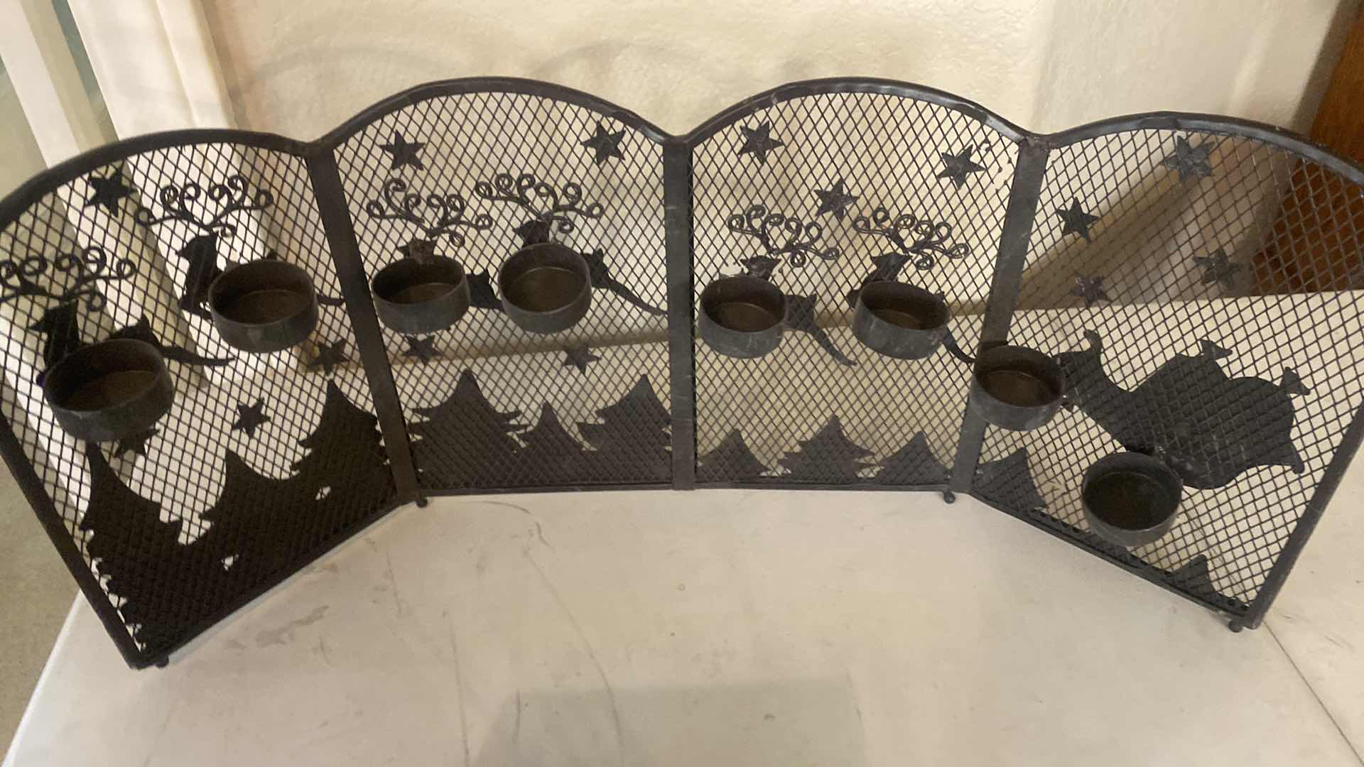 Photo 1 of REINDEER VOTIVE HOLDER 21” x 9” CANDLES & MORE