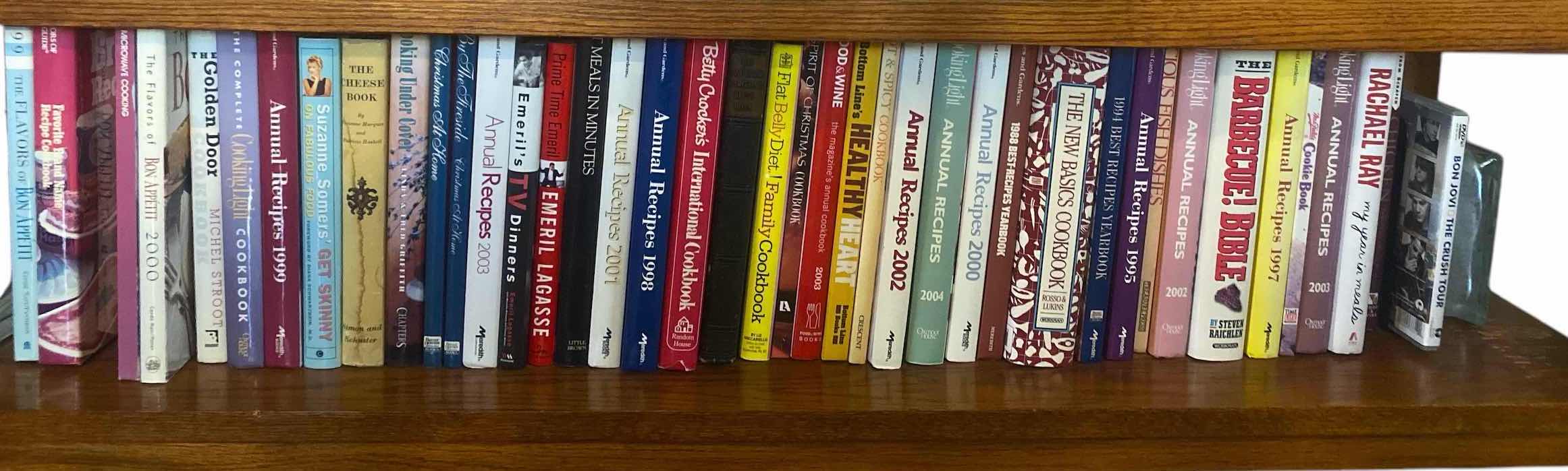 Photo 1 of SHELF OF COOK BOOKS