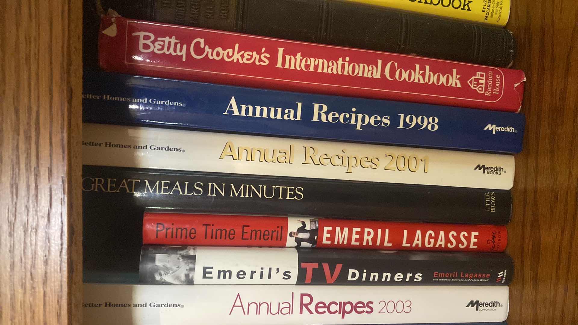 Photo 1 of SHELF OF COOK BOOKS