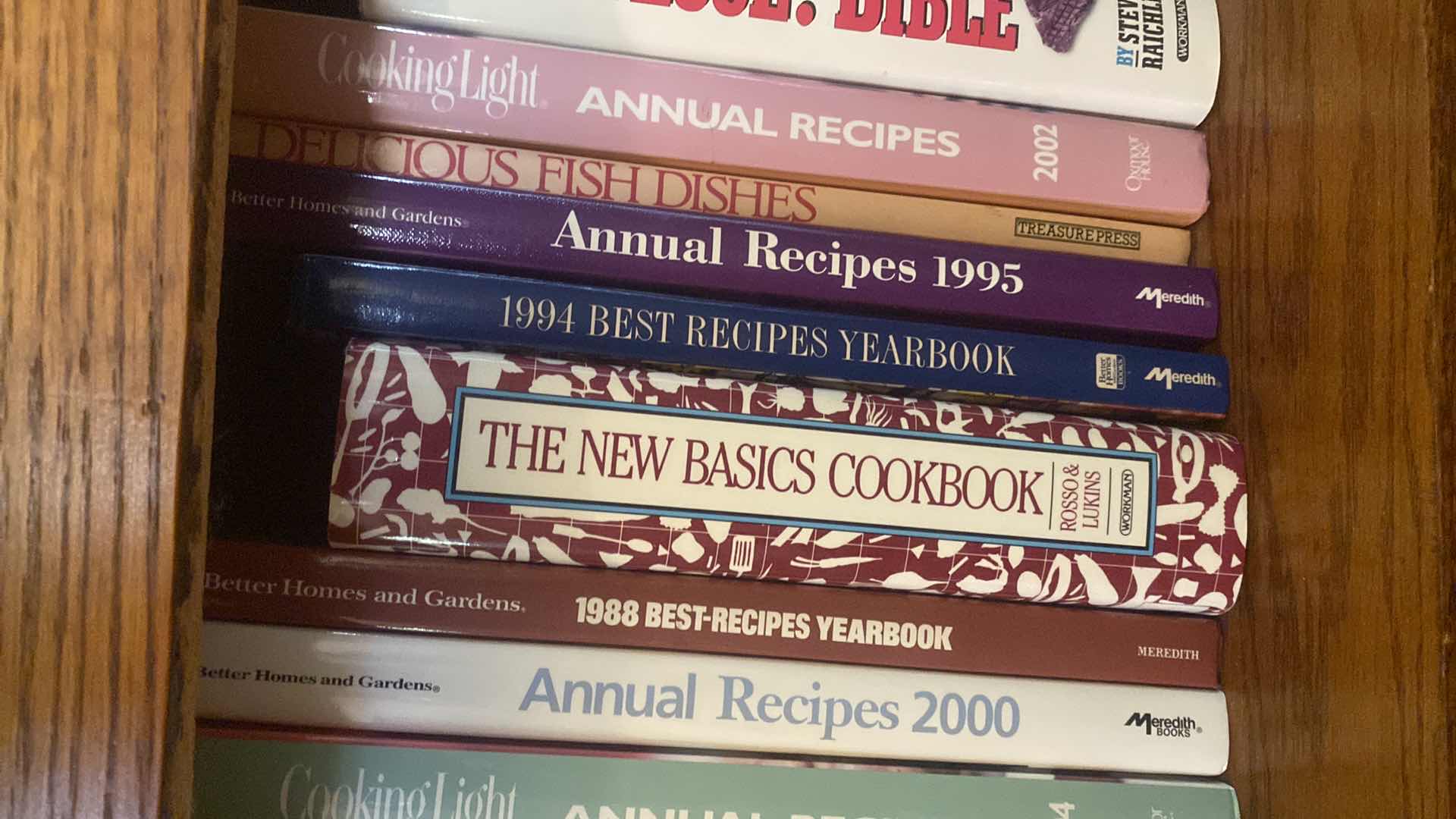 Photo 1 of SHELF OF COOK BOOKS